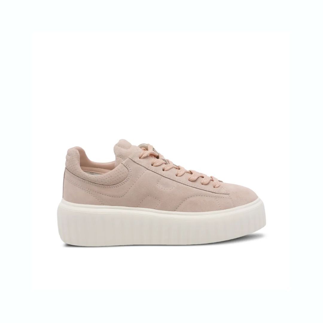 1LN0906-003 [HOGAN] H-stripes Platform Sneakers Pink #HXW6450FC63BTMM009 (S-NB-E)