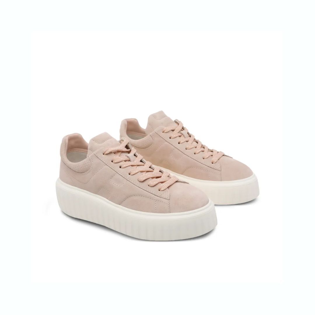 1LN0906-003 [HOGAN] H-stripes Platform Sneakers Pink #HXW6450FC63BTMM009 (S-NB-E)