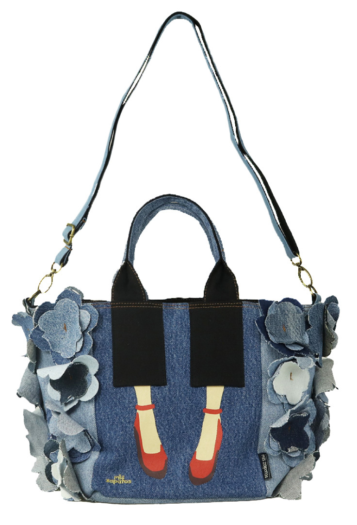 Denim Flower Shoulder Bag(3色可選擇)*折實滿$598包順豐智能櫃*96live