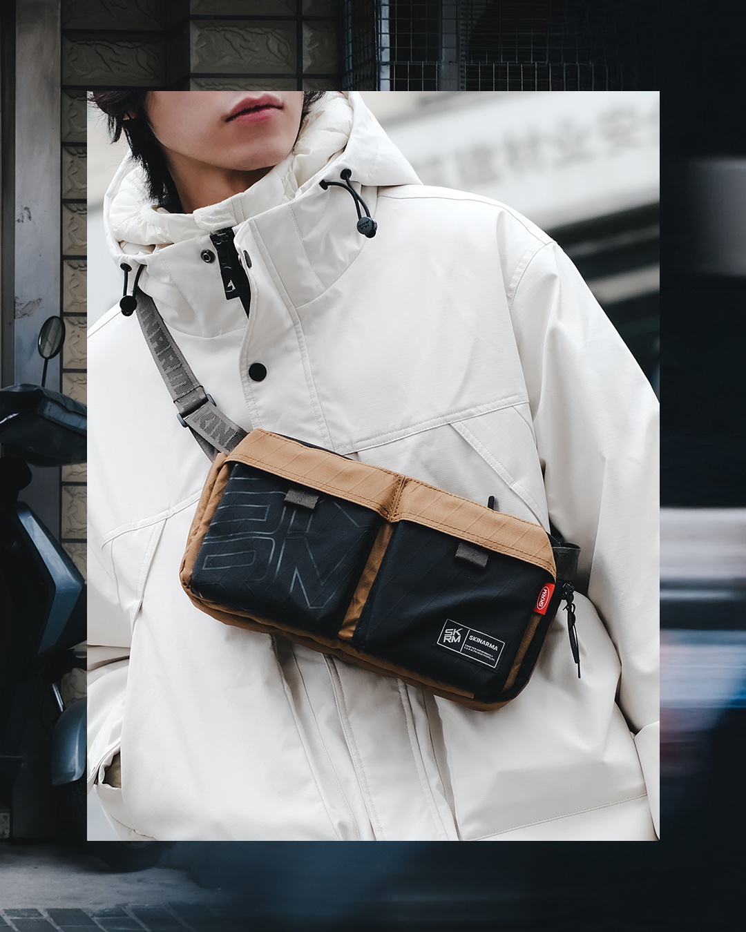 SKINARMA Crossbody Jager 防水防撕裂尼龍斜背包