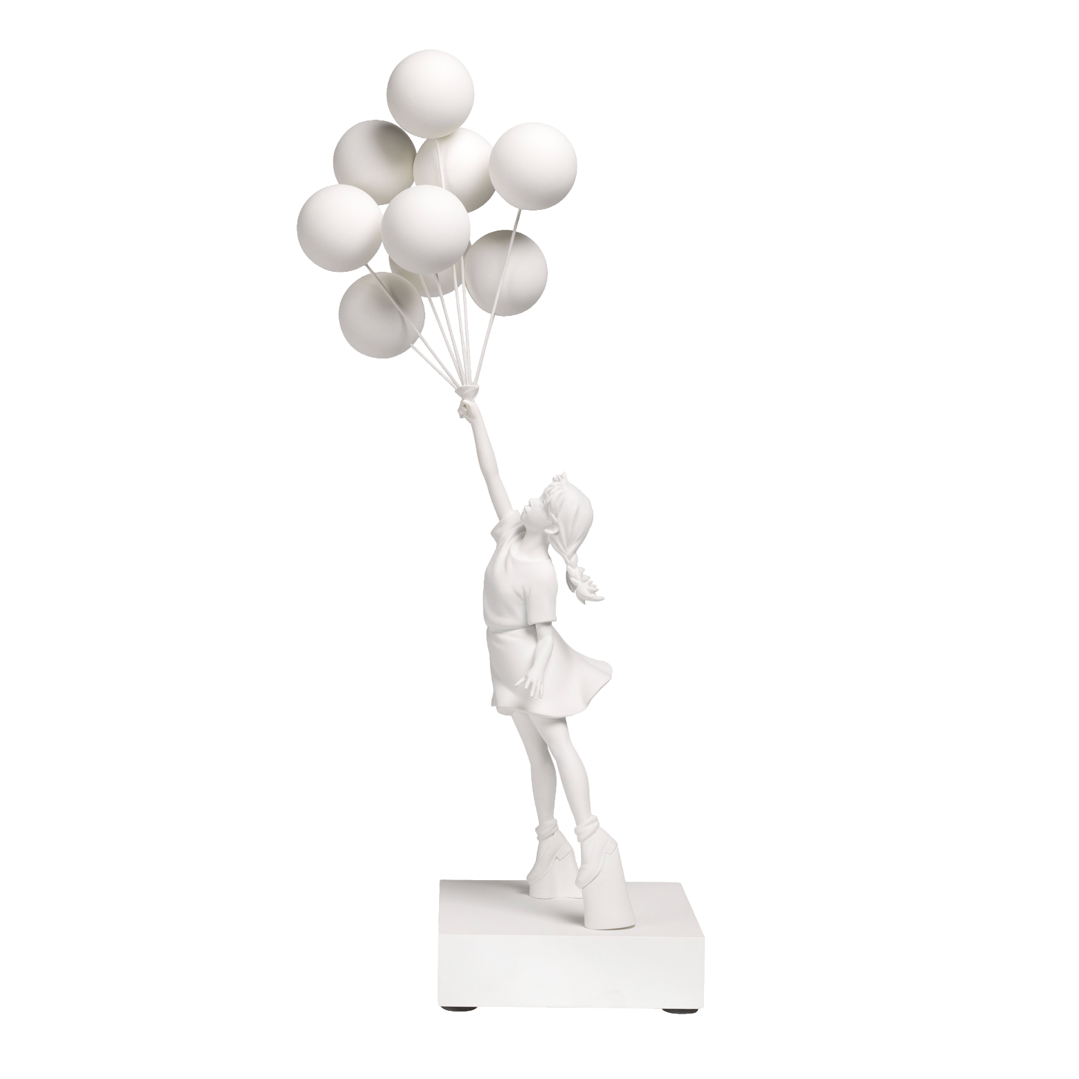 班克斯 Banksy - Flying Balloons Girl (White)