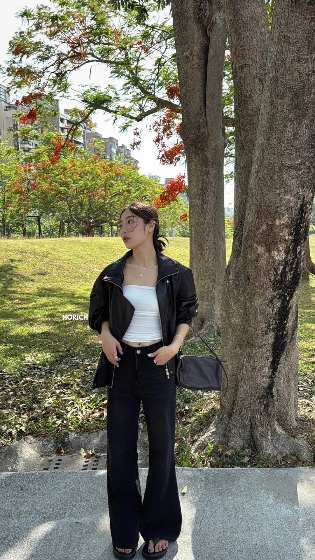 𝗠𝗮𝗿.𝟭𝟭-51293 四面彈喇叭許妍褲S-XL / 黑色