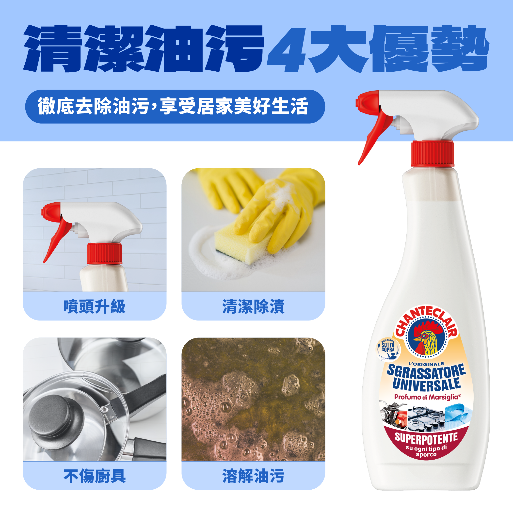 大公雞管家多功能油污淨600ml*1