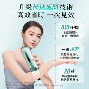 日本 JUJY 雙燈管藍寶石冰點極速連閃無痛嫩膚全身家用脫毛儀 PRO 2.0【正品】冰感無痛 × 全身脫毛 × 嫩膚護理一機完成