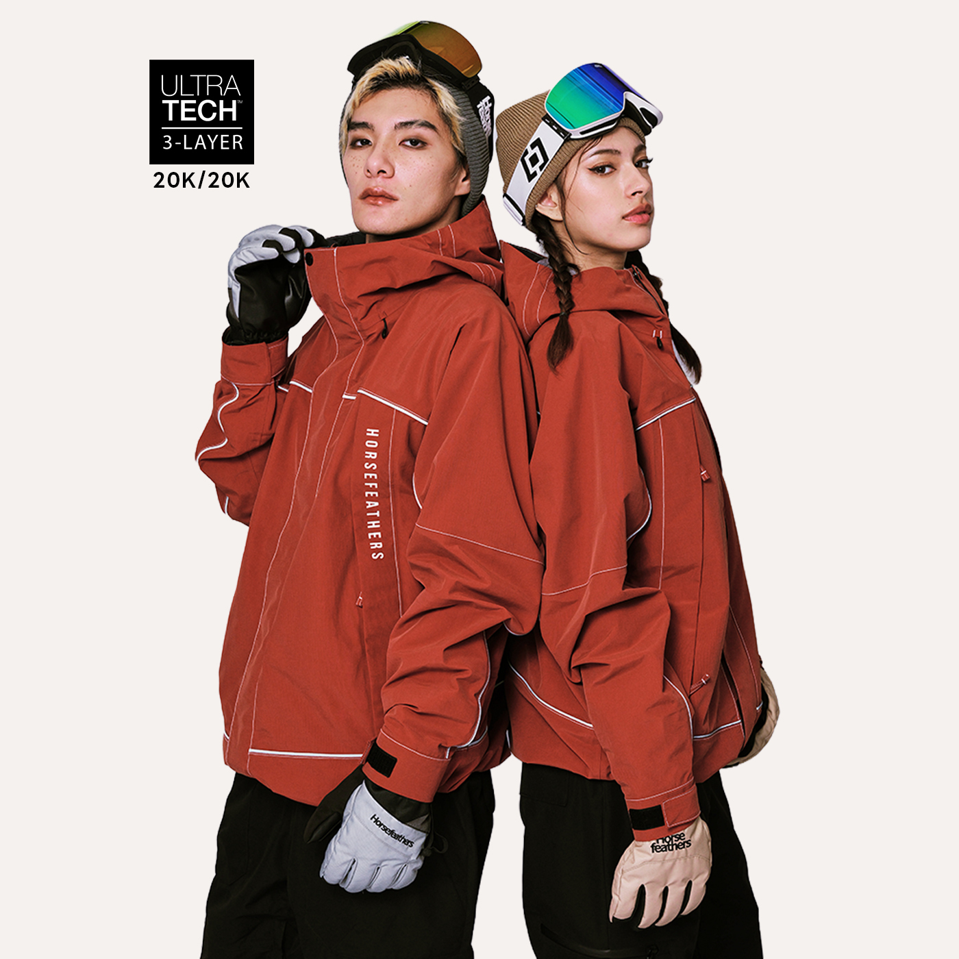 中性款防水透氣滑雪外套 (20K/20K)_JAFAR JACKET