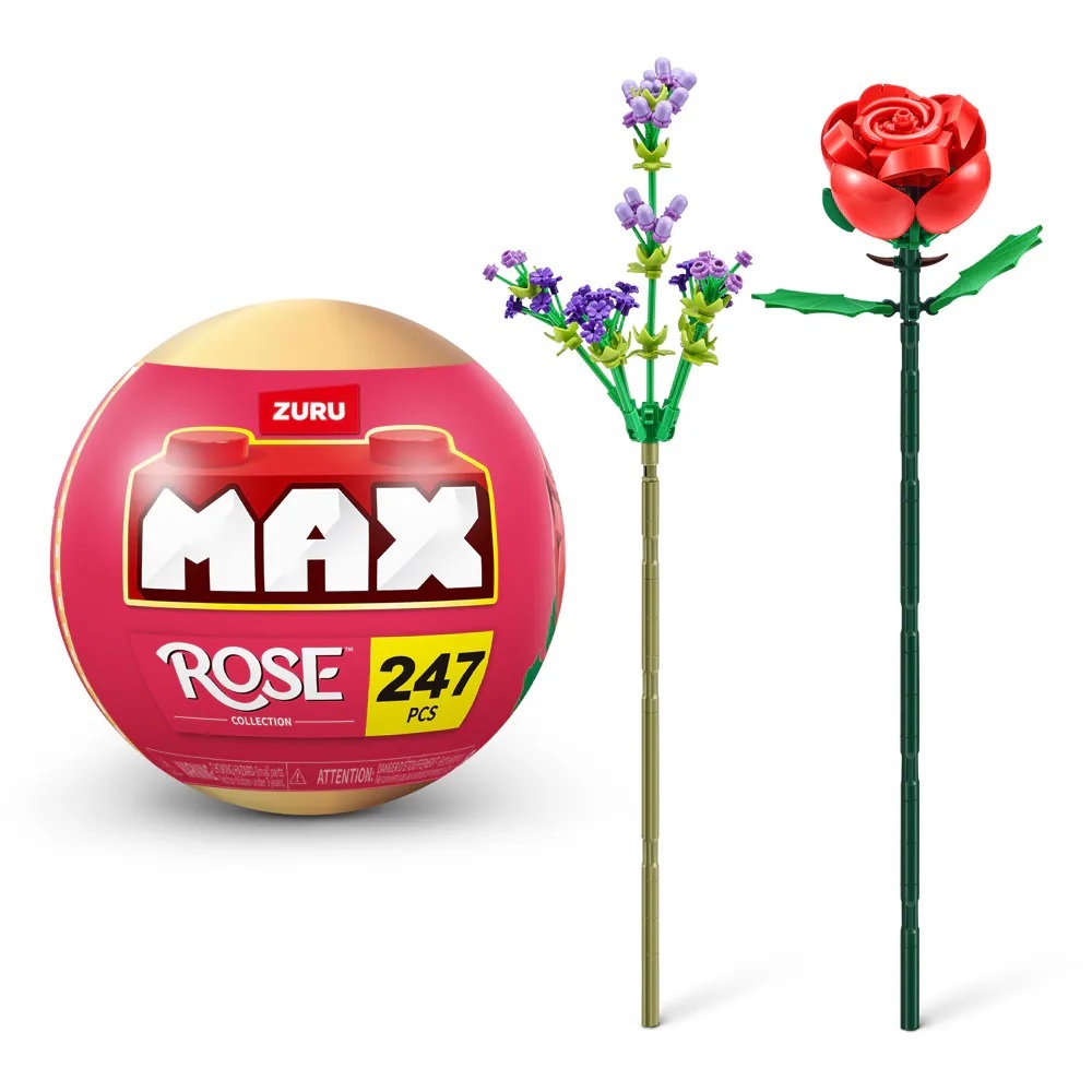 【玩具研究中心】MAX積木膠囊-玫瑰系列