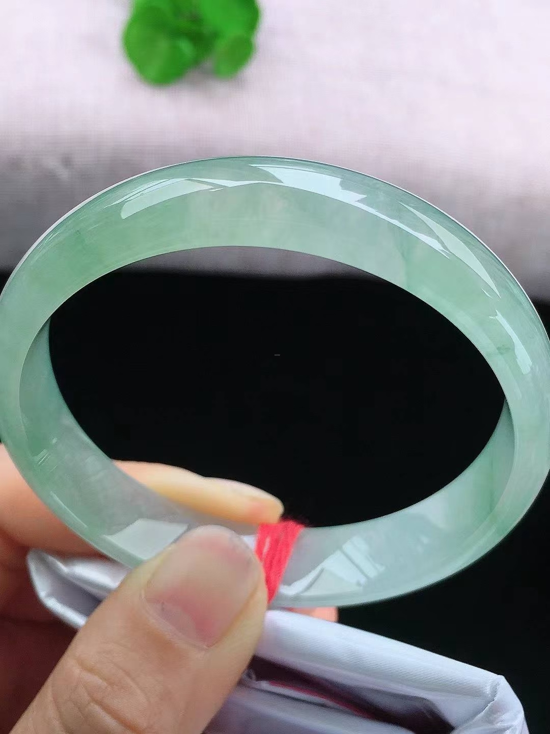 5195837 58.7mm冰晴正圈翡翠手鐲 (58-60)
