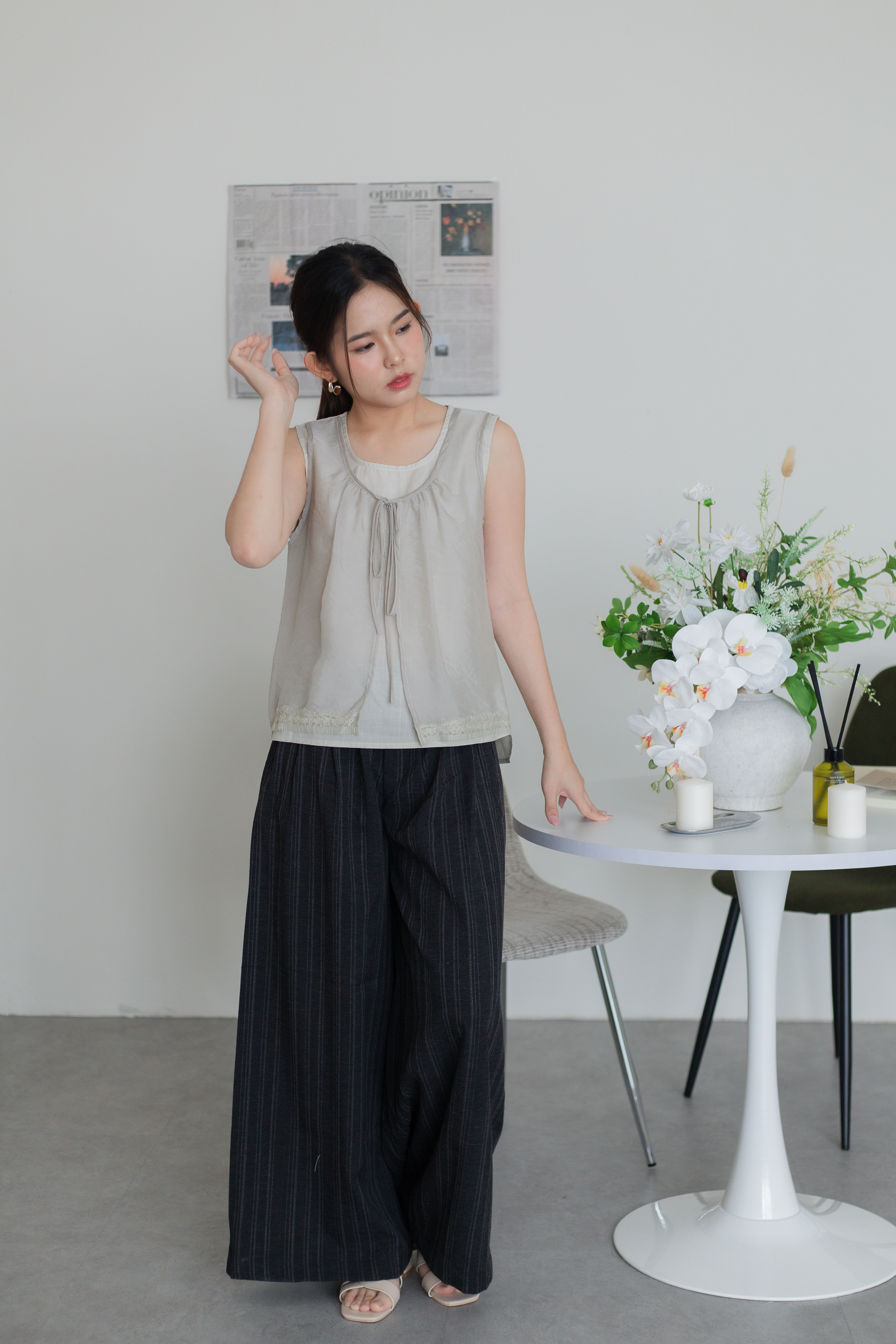 Feone Layering Lace Top Beige -2778BVBEI