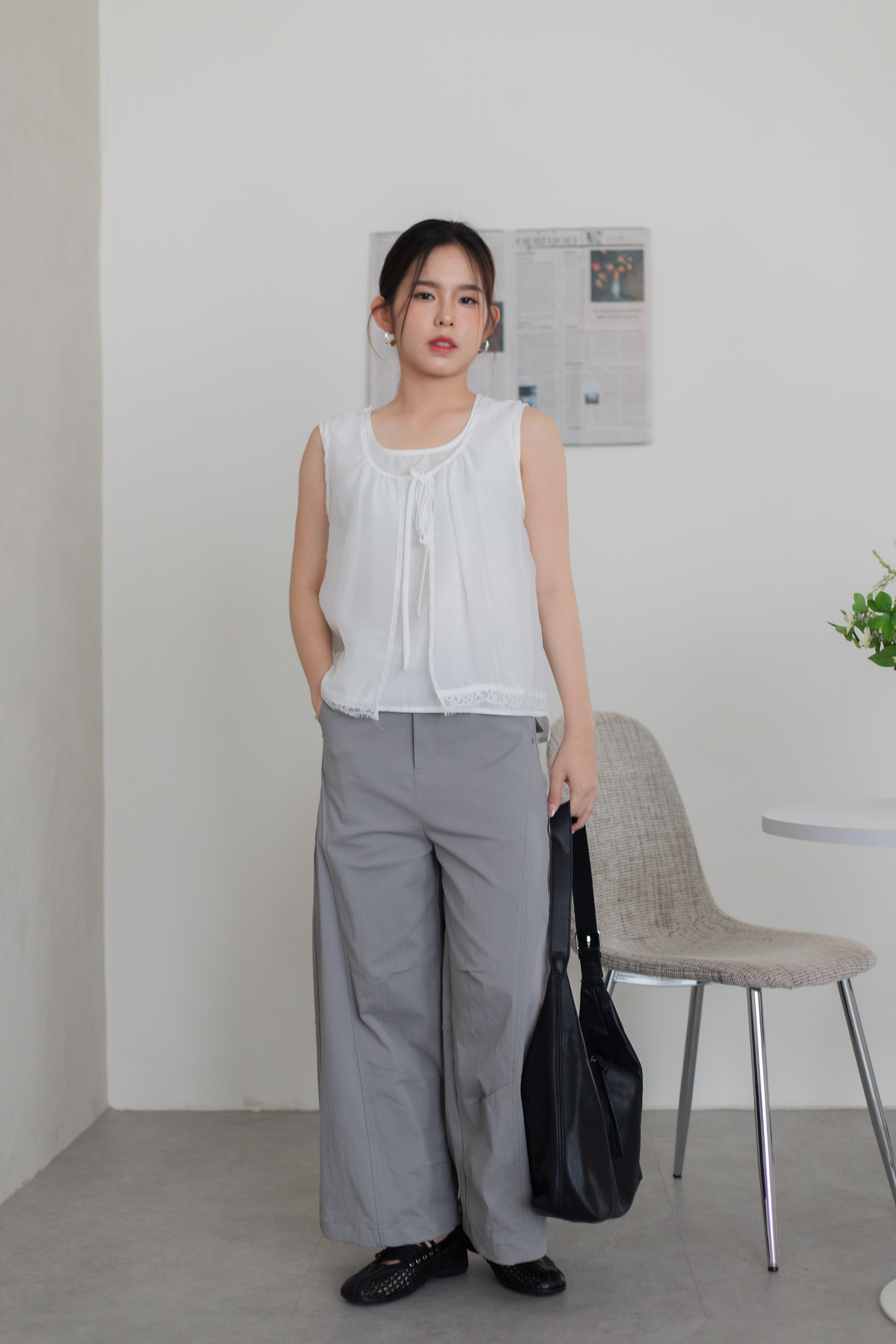 Feone Layering Lace Top White -2778BVWHI