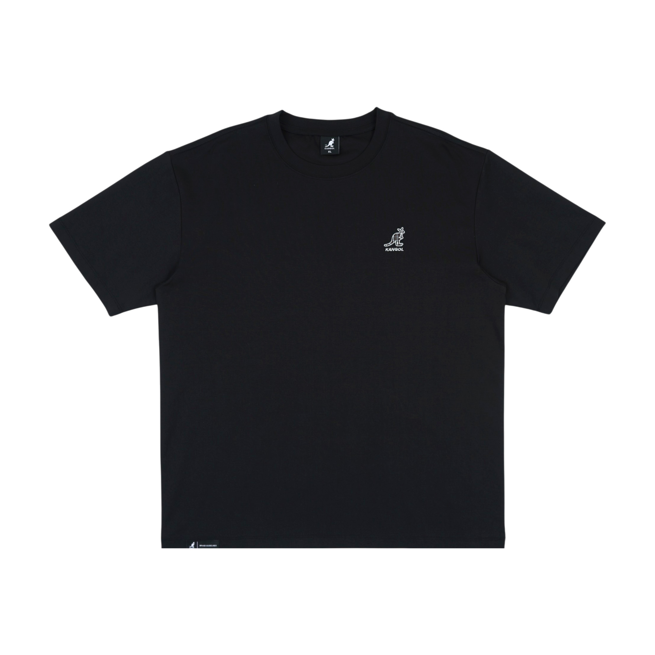 KANGOL 短T 黑色 落肩 袋鼠影子T 短袖 上衣 中性 6625100620