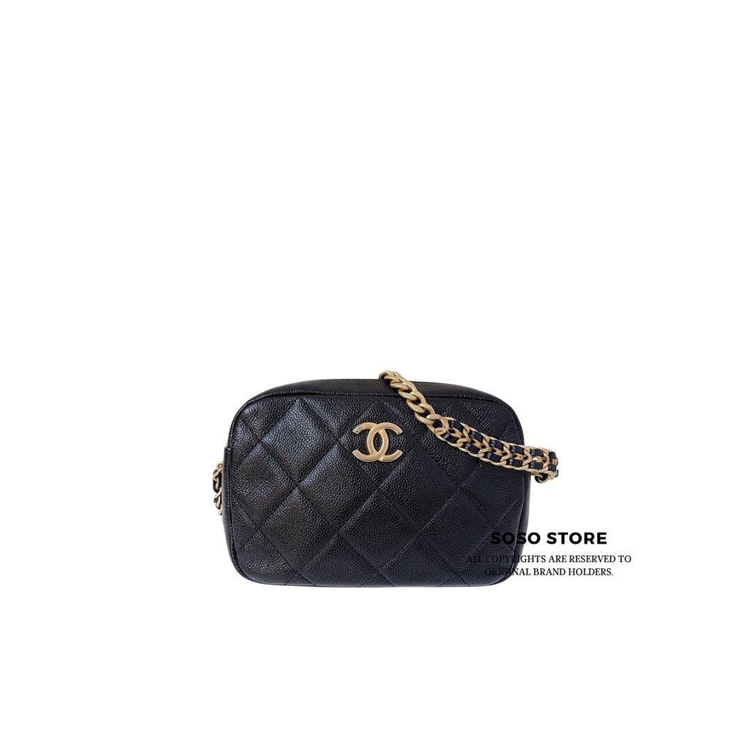 Chanel Camera Bag - Black / Gold