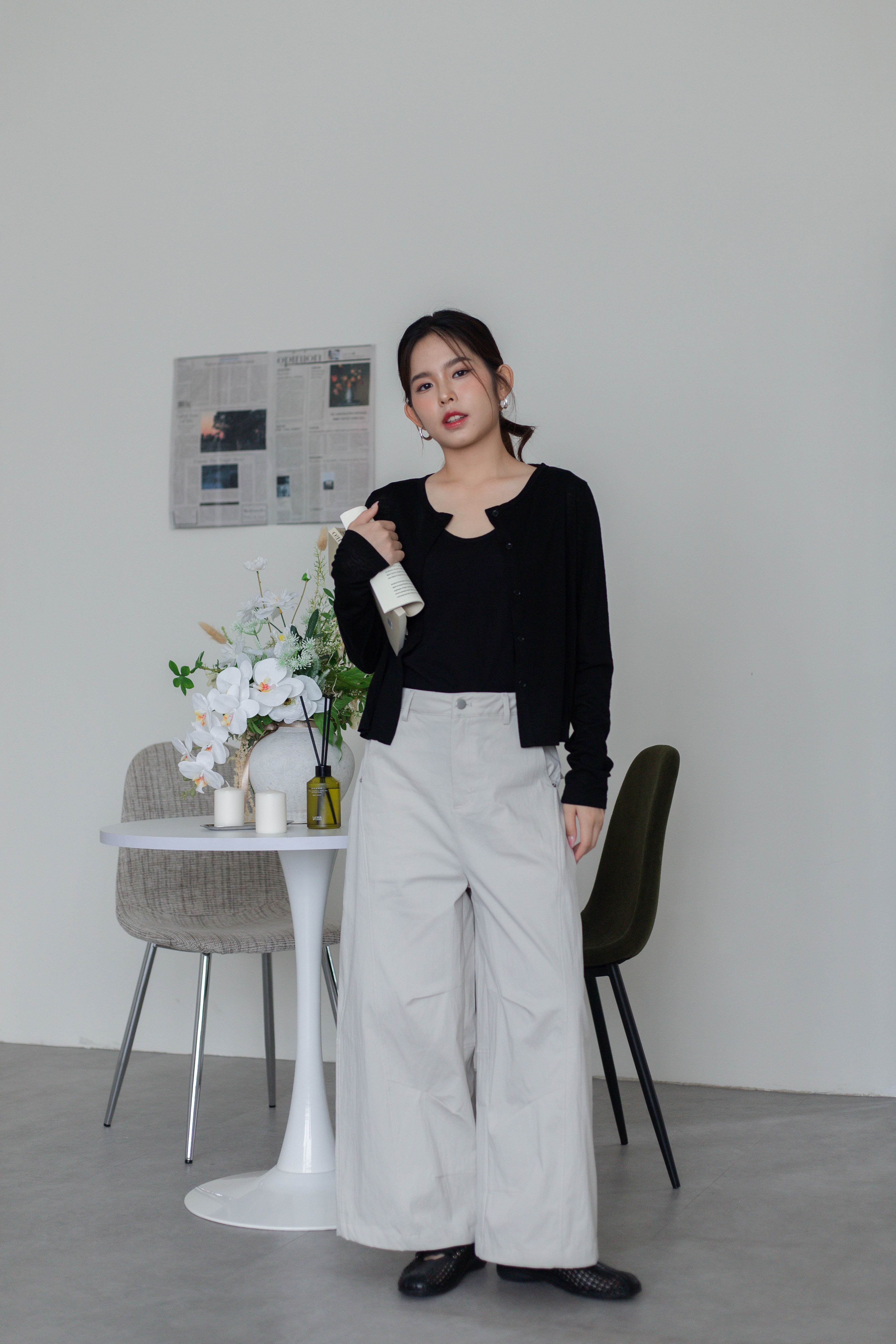 Emme Long Sleeve Cardigan Black -2782TLBLK