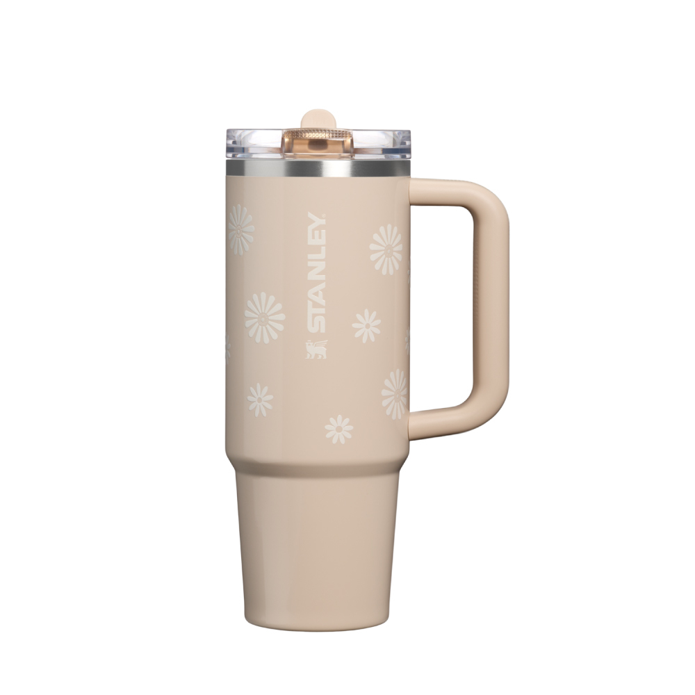 STANLEY 防漏吸管隨手杯 0.88L / 香檳雛菊