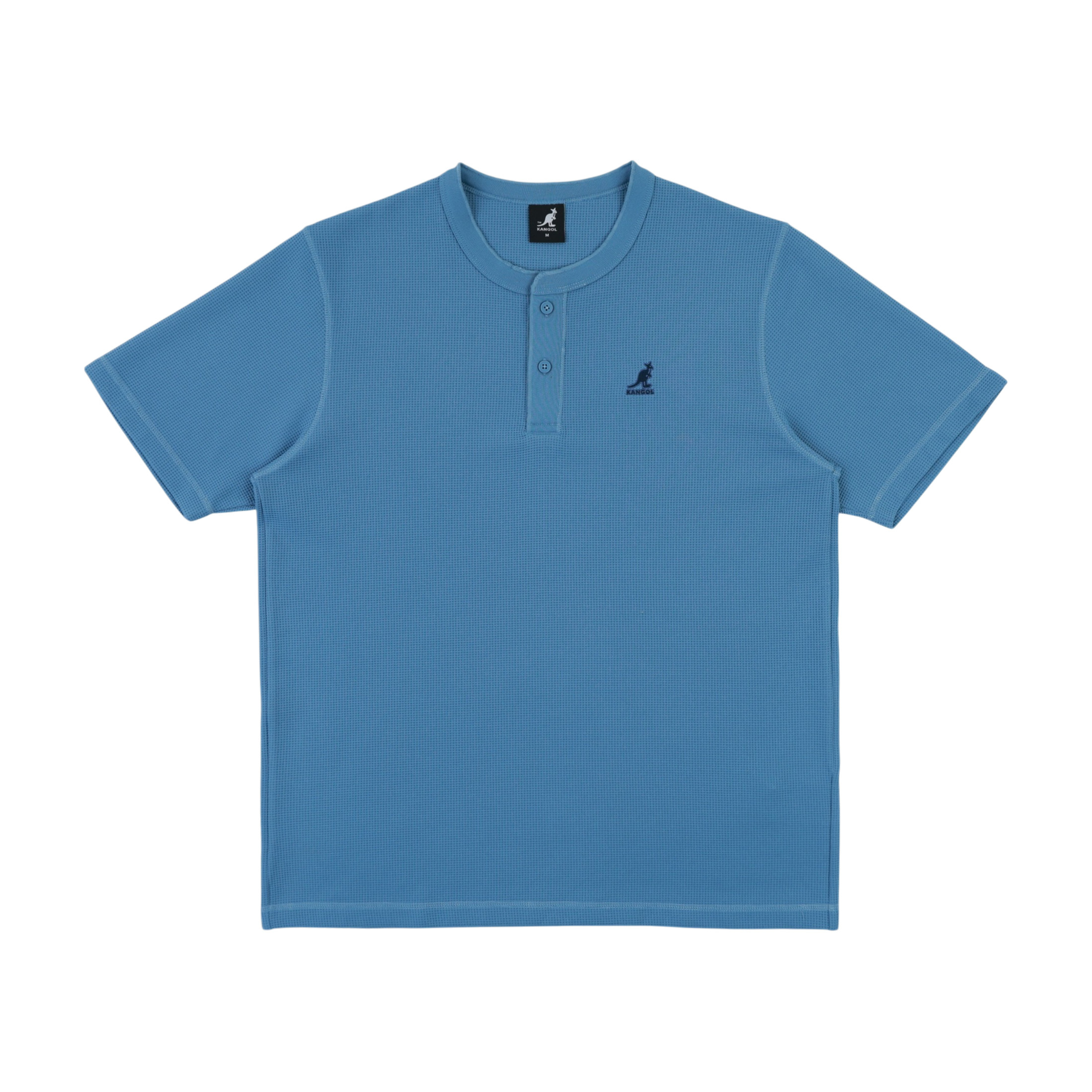 KANGOL 短T 藍色 開襟 華格夫 短袖 中性 6625100282