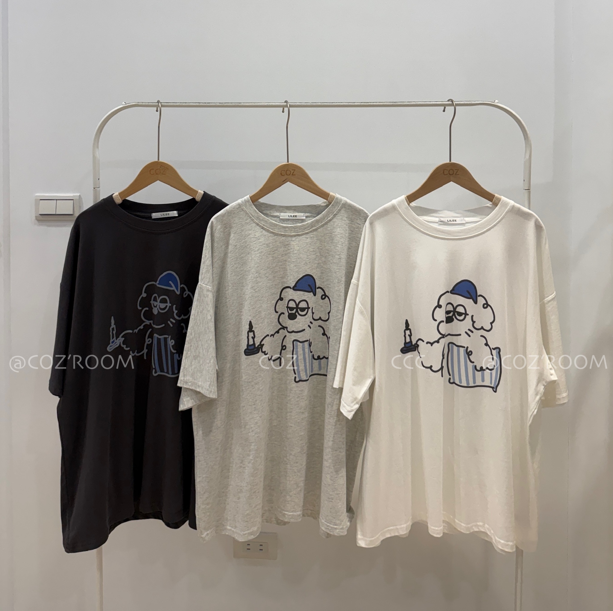 (男友共穿)可愛歐拉夫大大件涼感棉質Tee 3colors _6042.1