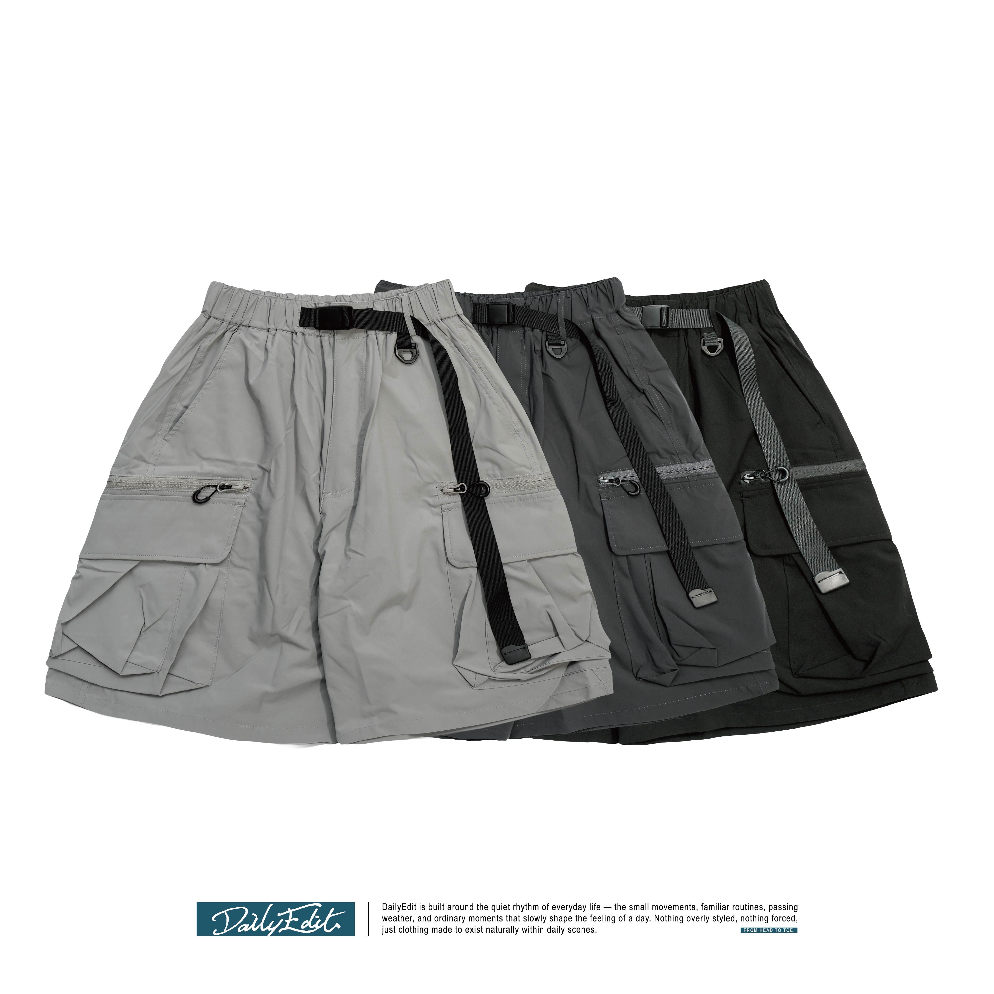 抽繩工裝短褲 Relax Drawstring Shorts SS-019