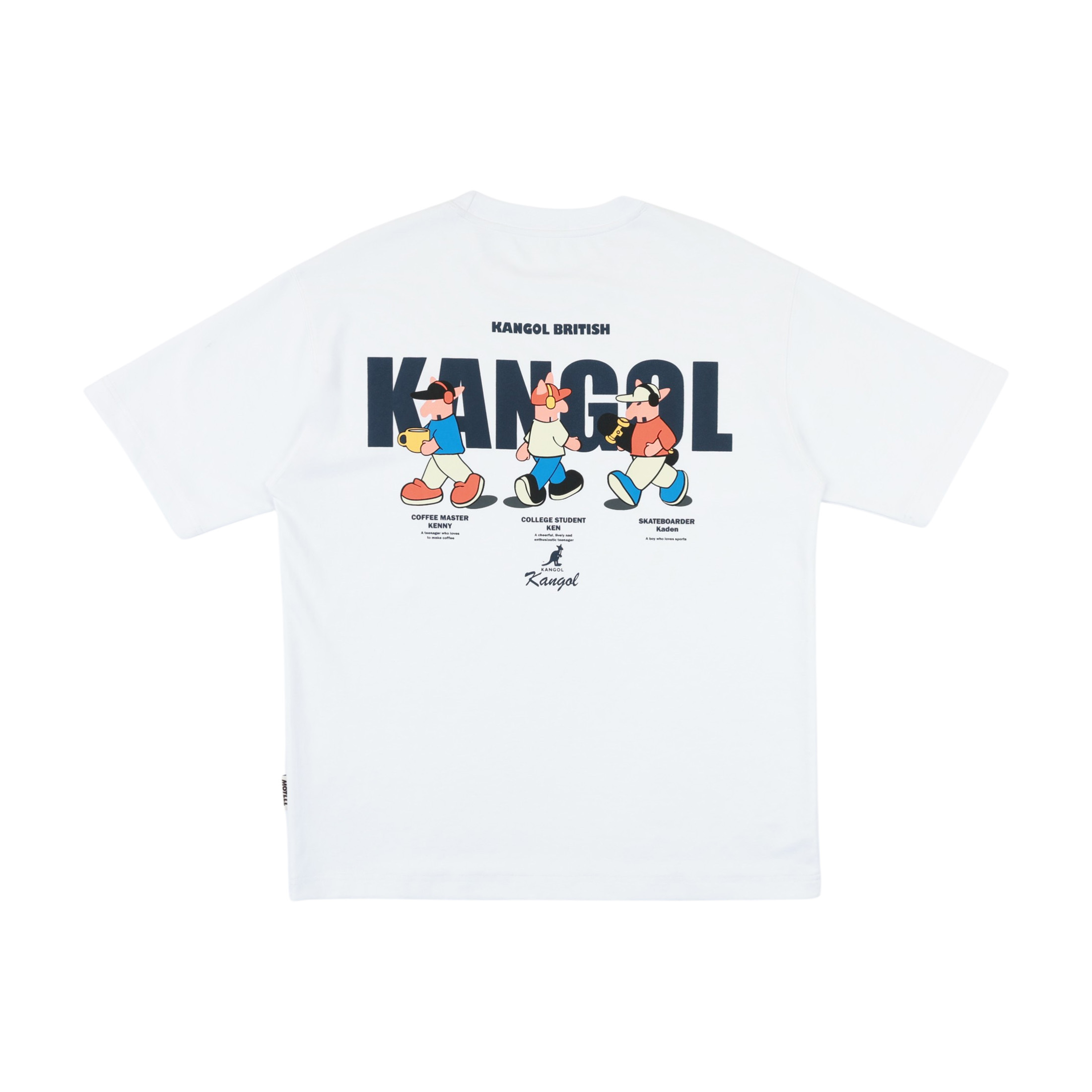 KANGOL 短T 白色 CITY WALK 袋鼠T 短袖 上衣 中性 6625102200