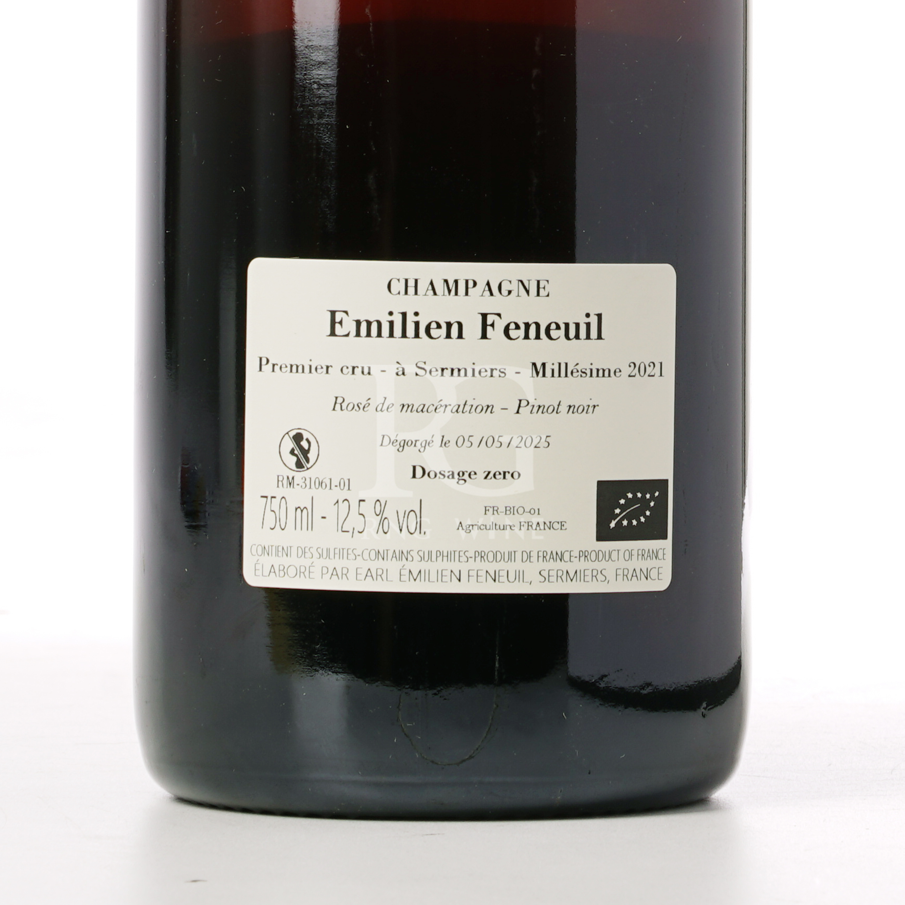 Emilien Feneuil Champagne Rosé de Macération Pinot Noir Chamery 1er Cru 2021