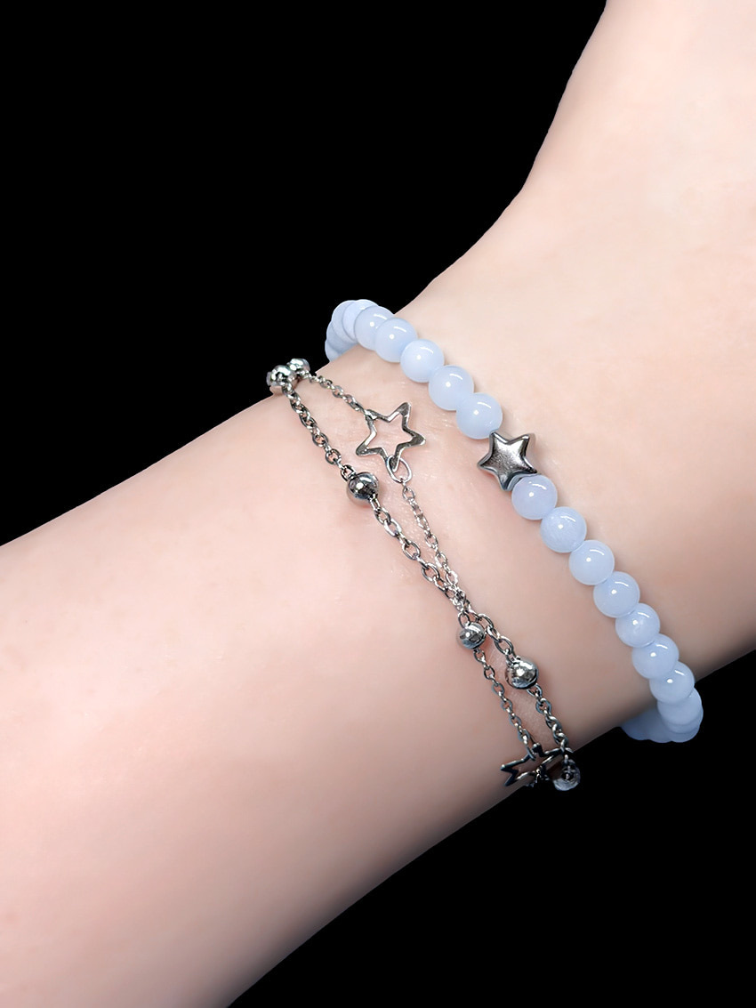 【6月14日截單！限時優惠預訂】韓國MELTING HEART CLUB MELTING STONE STAR BRACELET（7色）