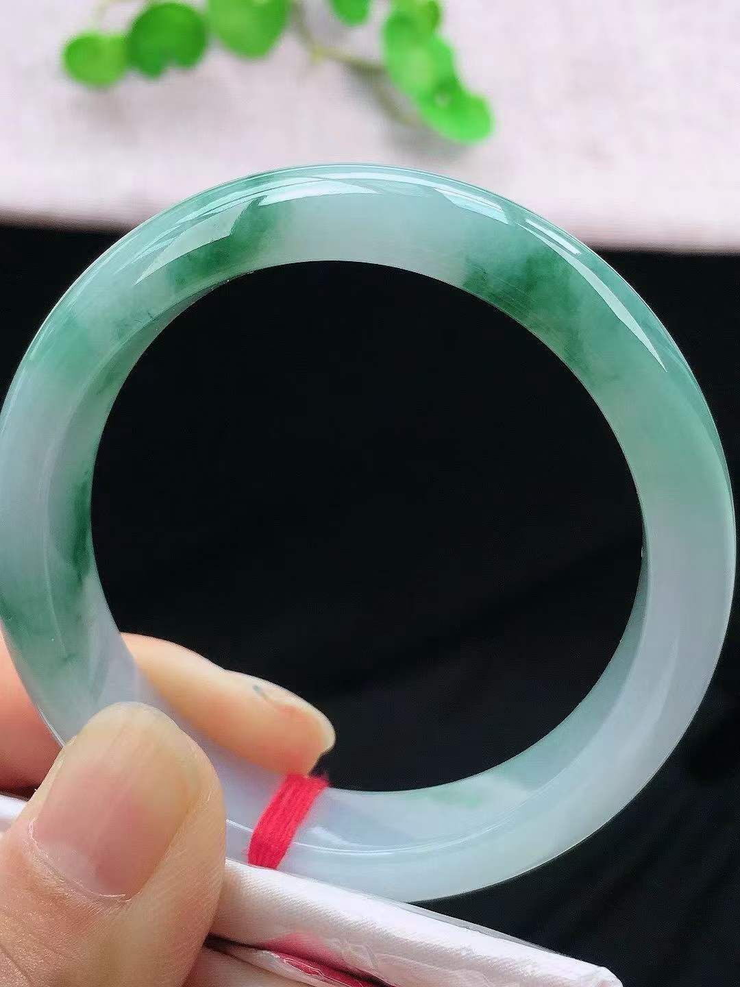 冰飄花正圈翡翠手鐲,天然翡翠A玉, 緬甸玉, Jade, Jadeite