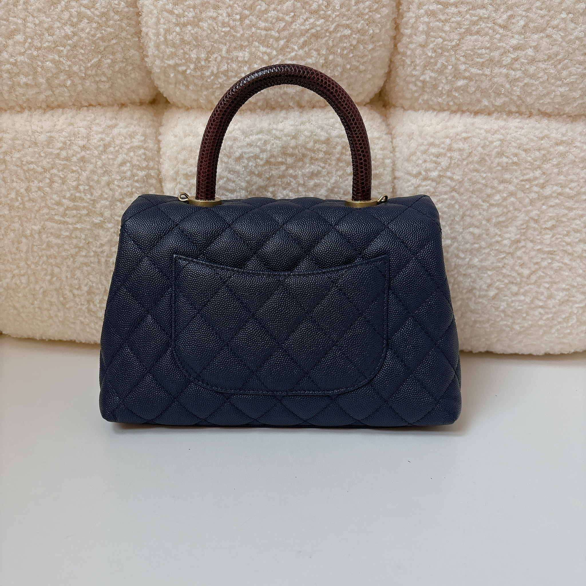 Chanel Coco handle - Navy Blue / GHW