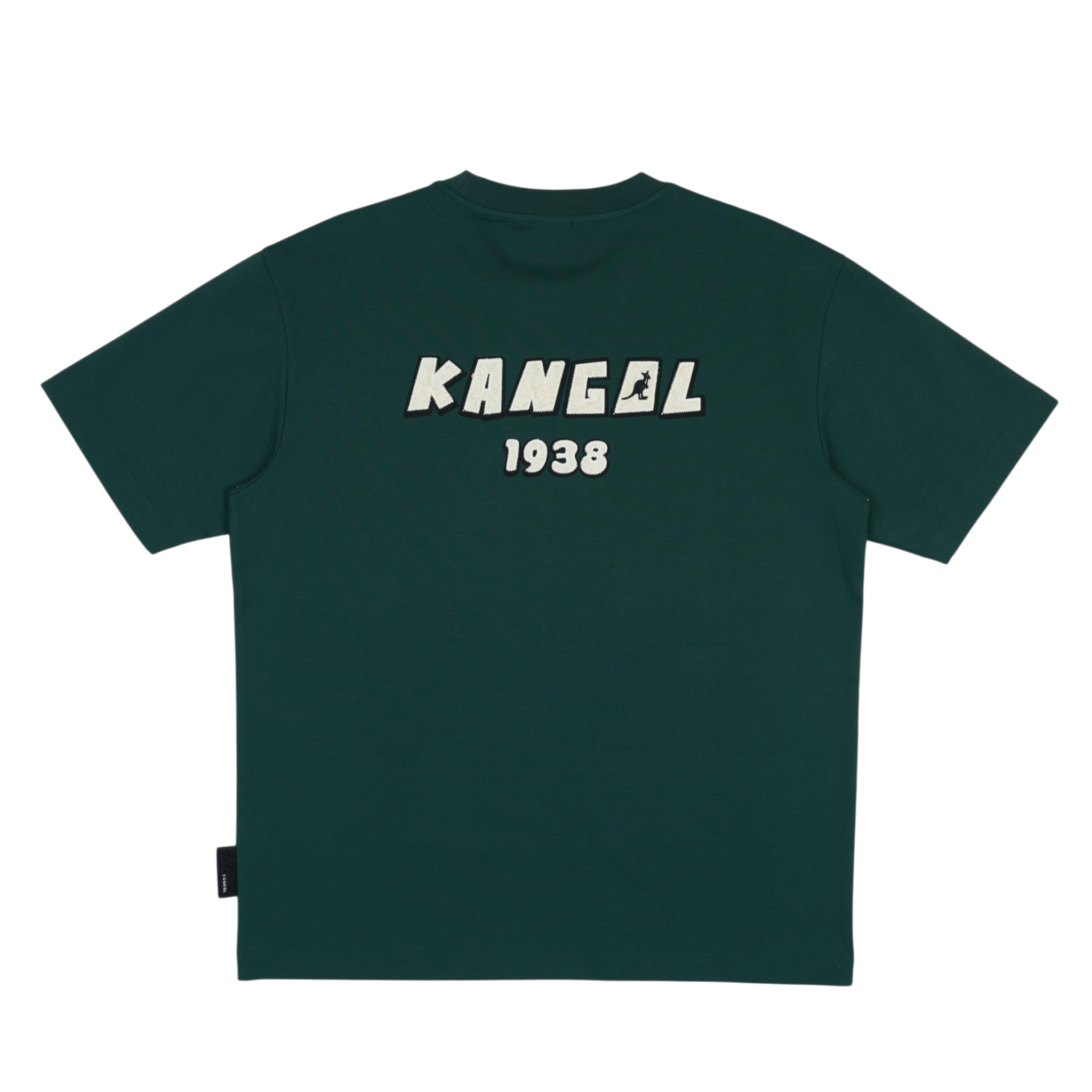 KANGOL 短T 綠 落肩 貼布 繡花 短袖 上衣 中性 6625102072