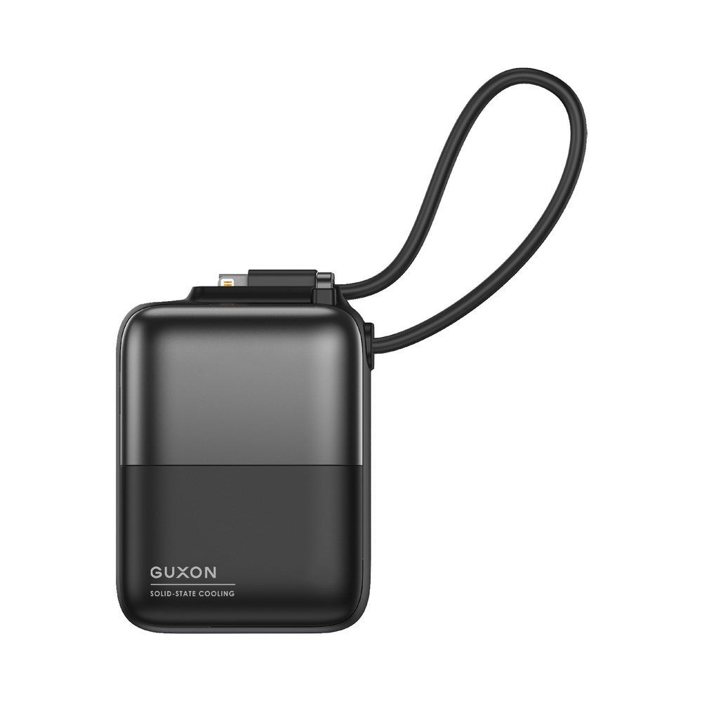 【GUXON】極方塊雙線行動電源 半固態電芯 10000mAh 自帶線行動電源 固態行動電源 行動充 巧方塊 快充