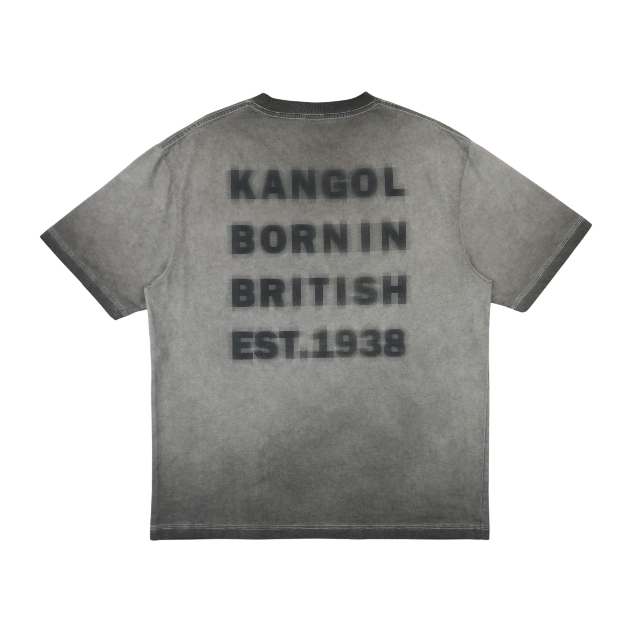 KANGOL 短T 深灰 落肩 個性 洗水 短袖 上衣 中性 6625100710