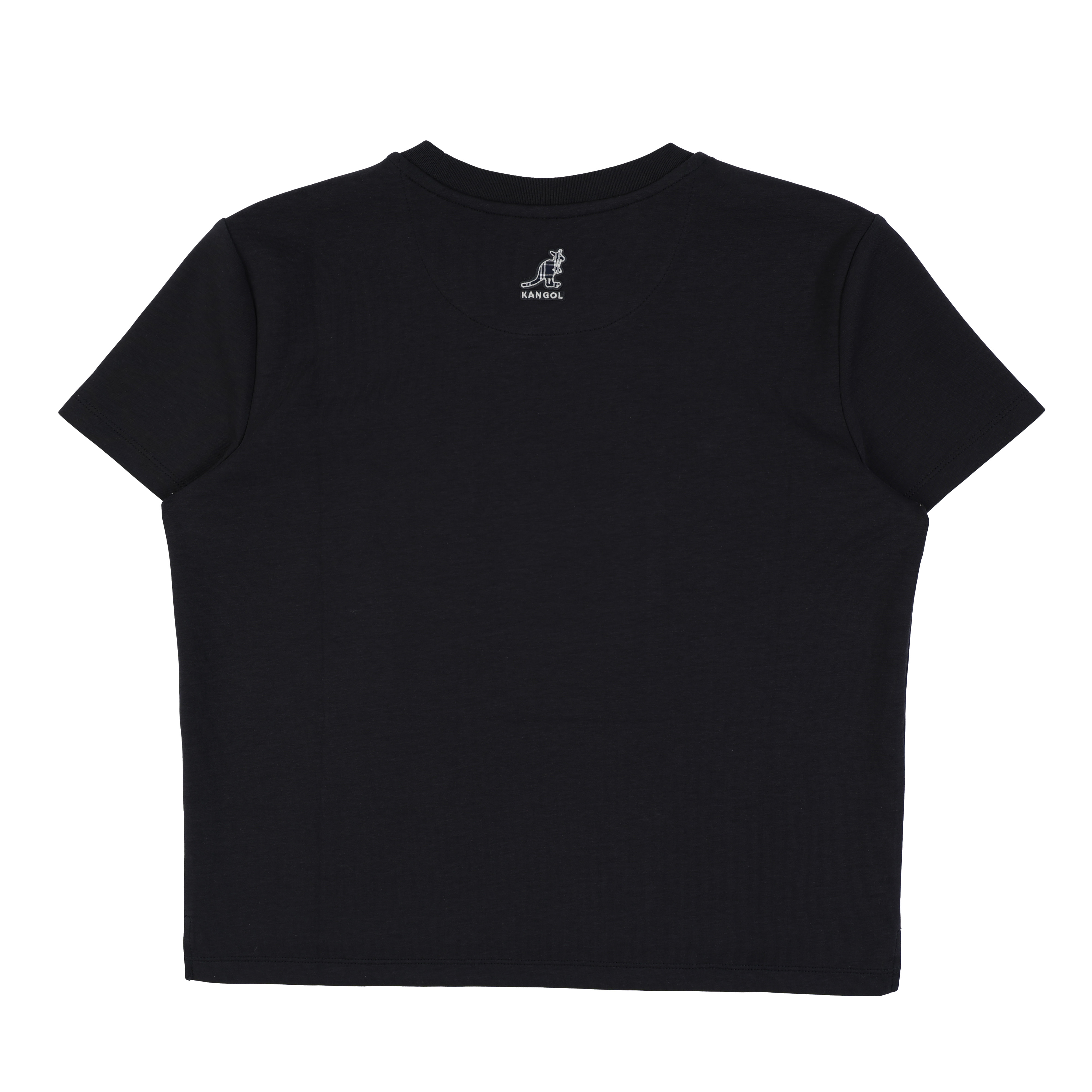 KANGOL 短T 深藍 格紋LOGO 短袖 上衣 女 6622100980