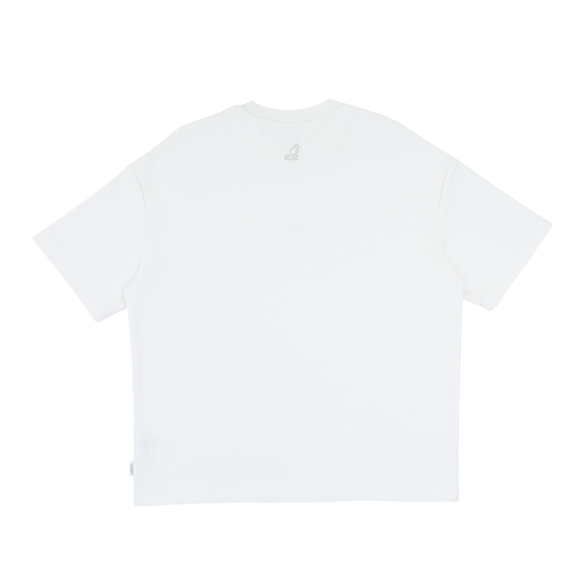 KANGOL 短T 白色 經典 束條 紋理 短袖 上衣 中性 6625100100