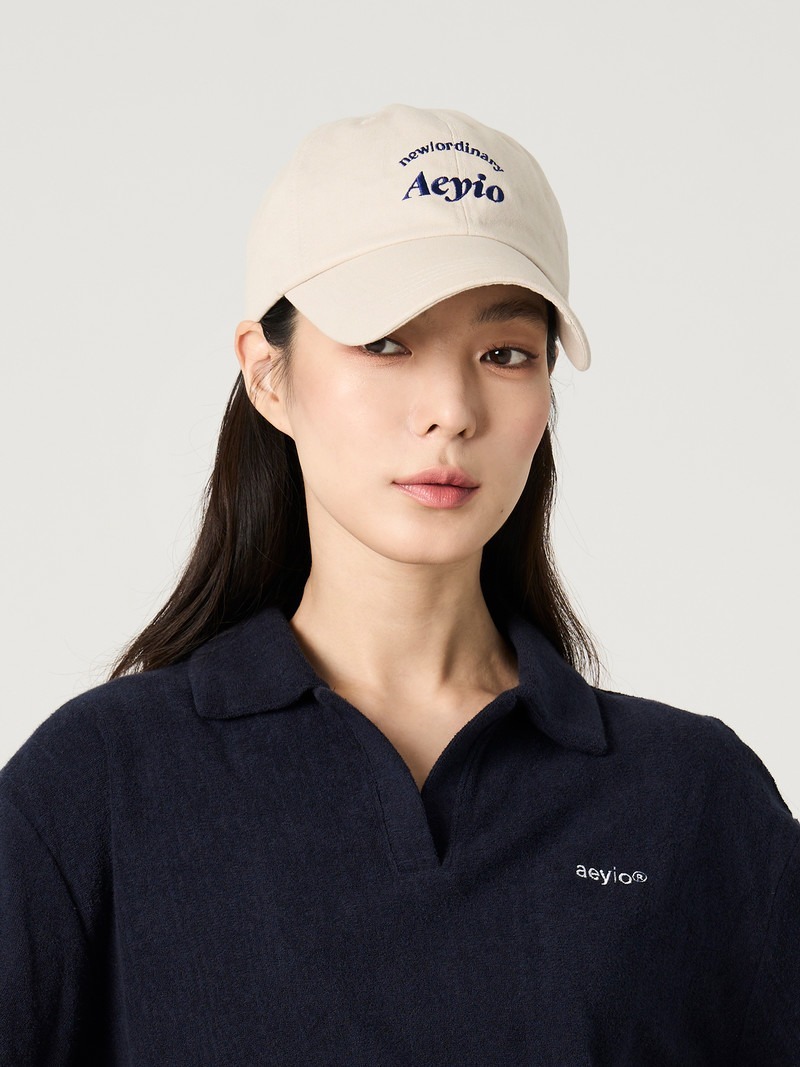 KOR-CCG0609-601 [BASIC] new/ordinary Logo cap_에이와이오 뉴 로고 모자_ACA3000 (A1 Beige)