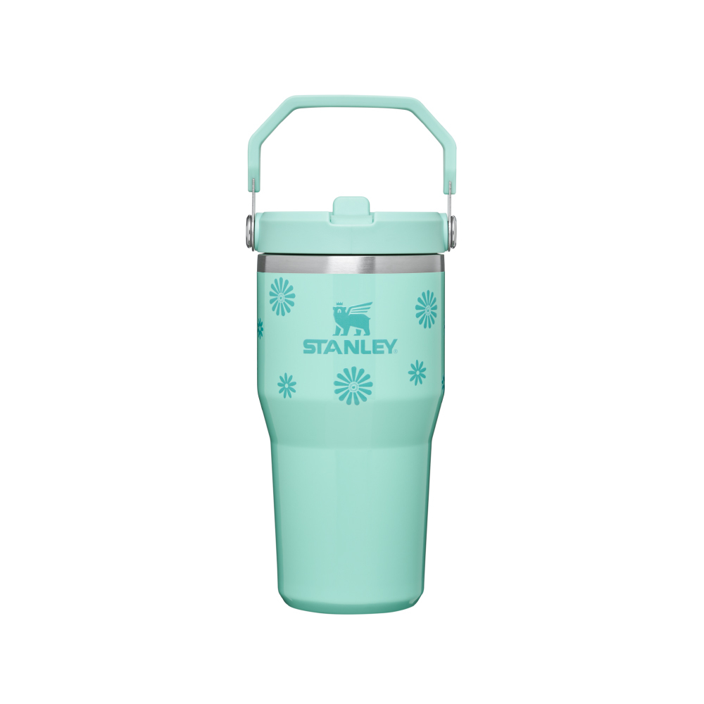 STANLEY 經典系列 IceFlow 手提吸管杯2.0 0.59L /  薄荷雛菊