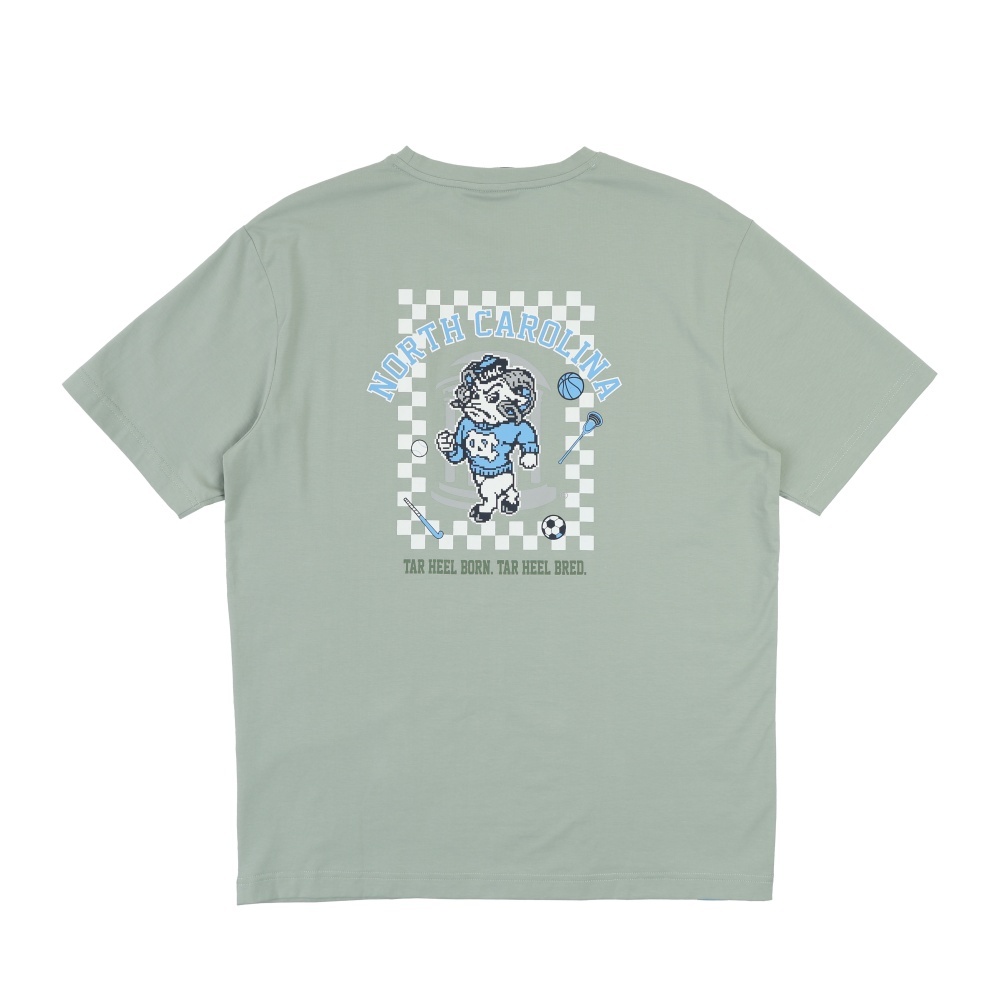 NCAA 短T 淺綠 印花 UNC 短袖 上衣 中性 7625101171