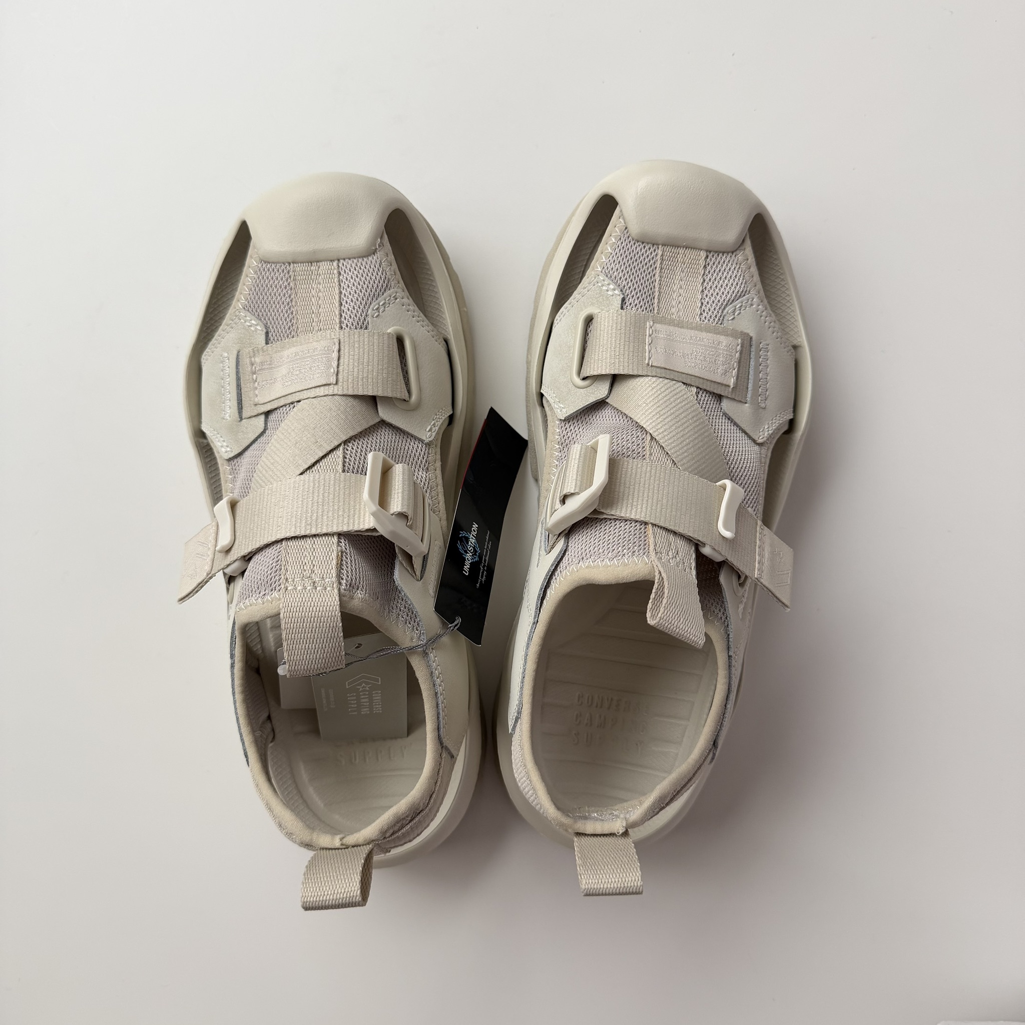 現貨特價出清，26CM┃日本限定 CONVERSE MSD CP 機能涼鞋 米白