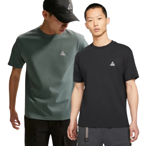 【官網限定】NIKE ACG DRY小標 刺繡LOGO 寬鬆 透氣 運動短袖 短T 男生 黑 DC5357-010 綠 DC5357-382 IV