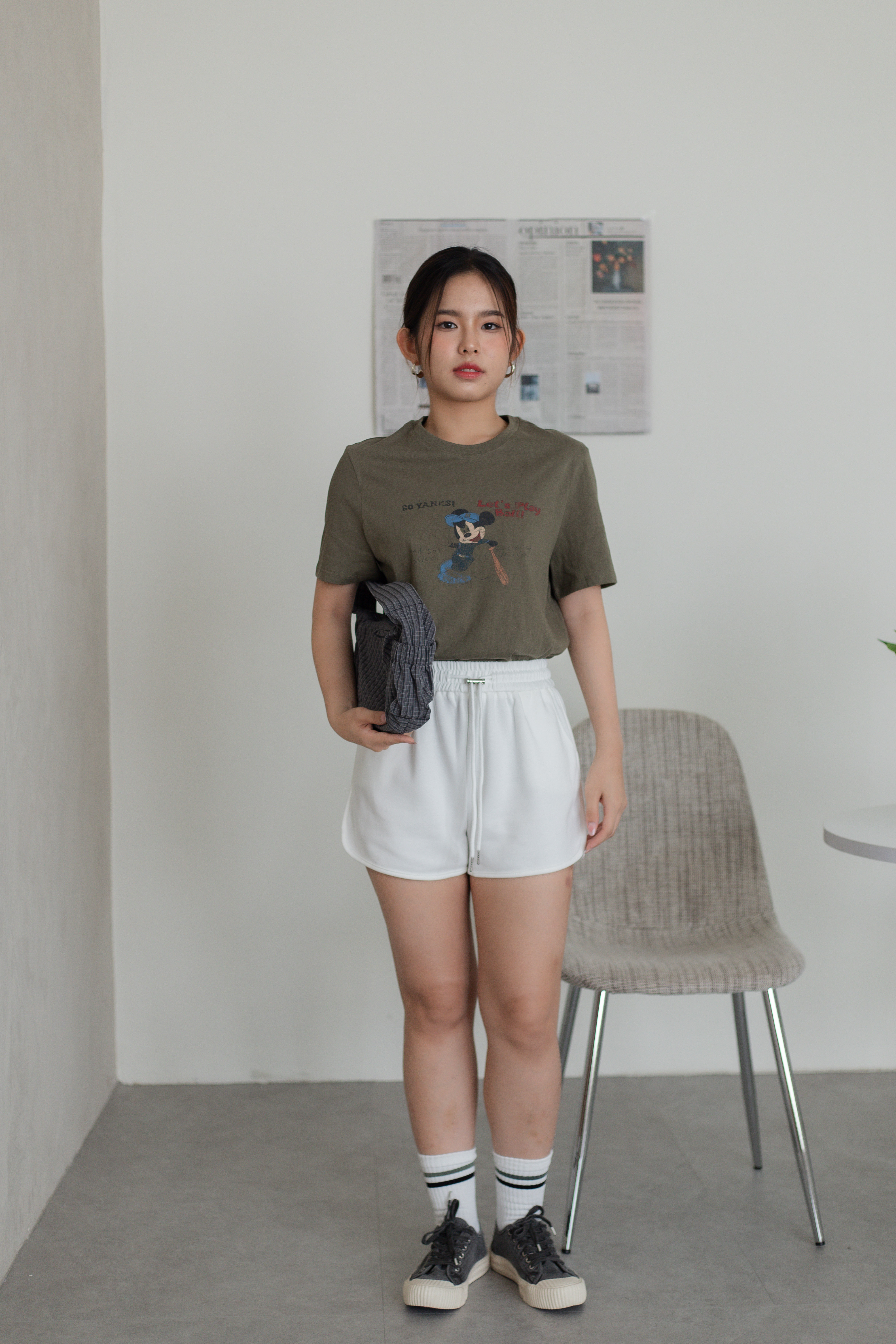 Mickey Mouse Vintage Tee Moss - 2783TSMOS