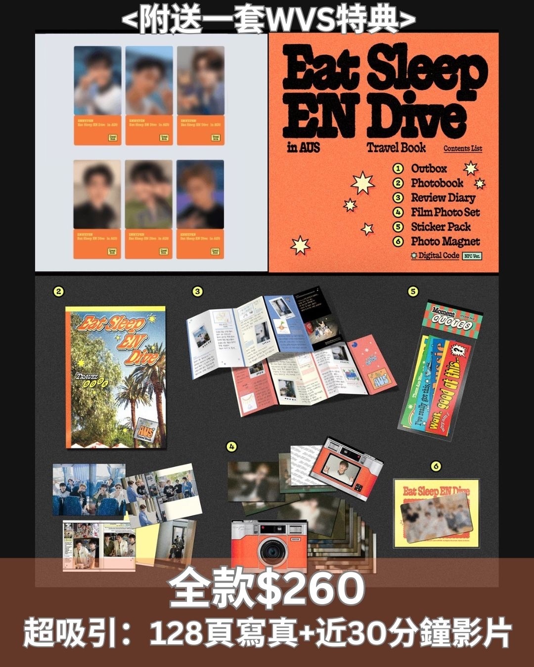 ENHYPEN < Eat Sleep EN Dive in AUS > Travel Book