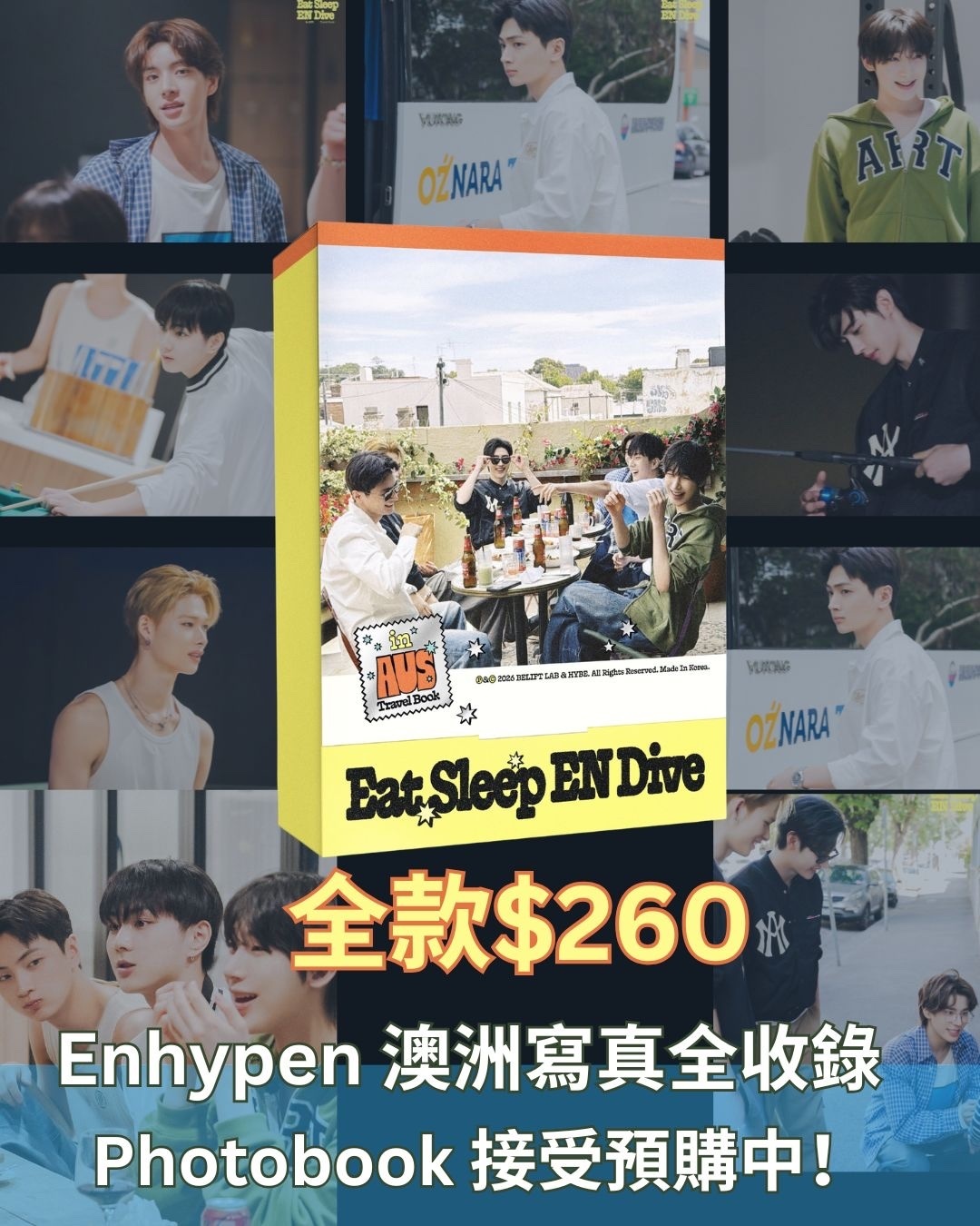 ENHYPEN < Eat Sleep EN Dive in AUS > Travel Book