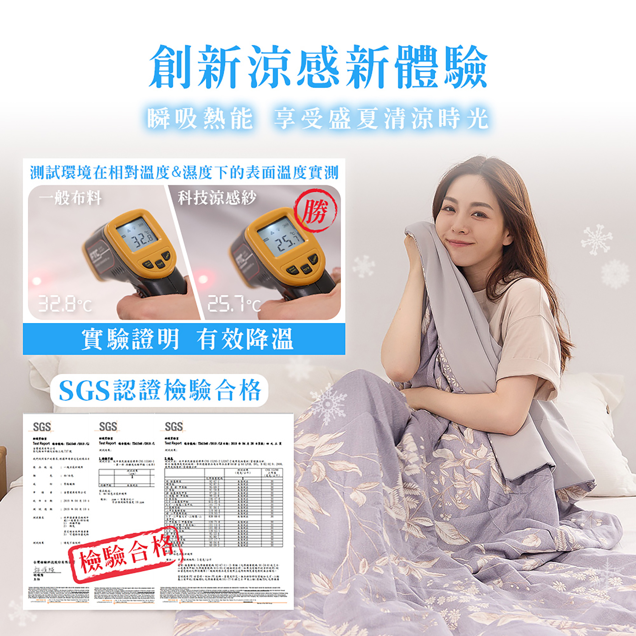 創新涼感新體驗,瞬吸熱能,享受盛夏清涼時光