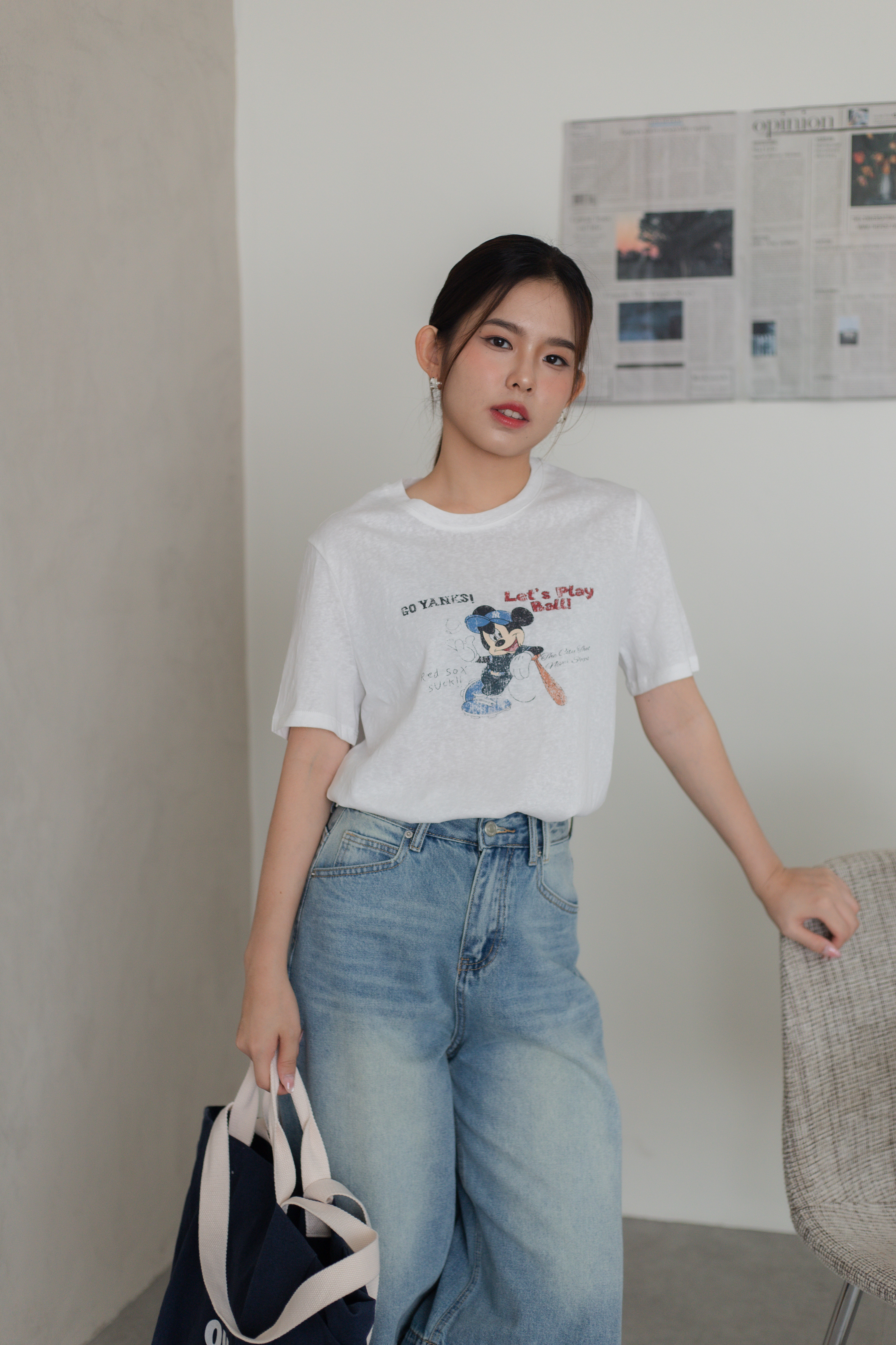 Mickey Mouse Vintage Tee White- 2783TSWHI