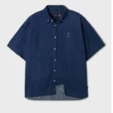 [S] WHO.A.U Steve Denim Short Sleeve, WHYJF2512U- (55)Indigo (SWAU602)
