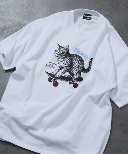 THRASHER×FREAK'S STORE / CAT TEE