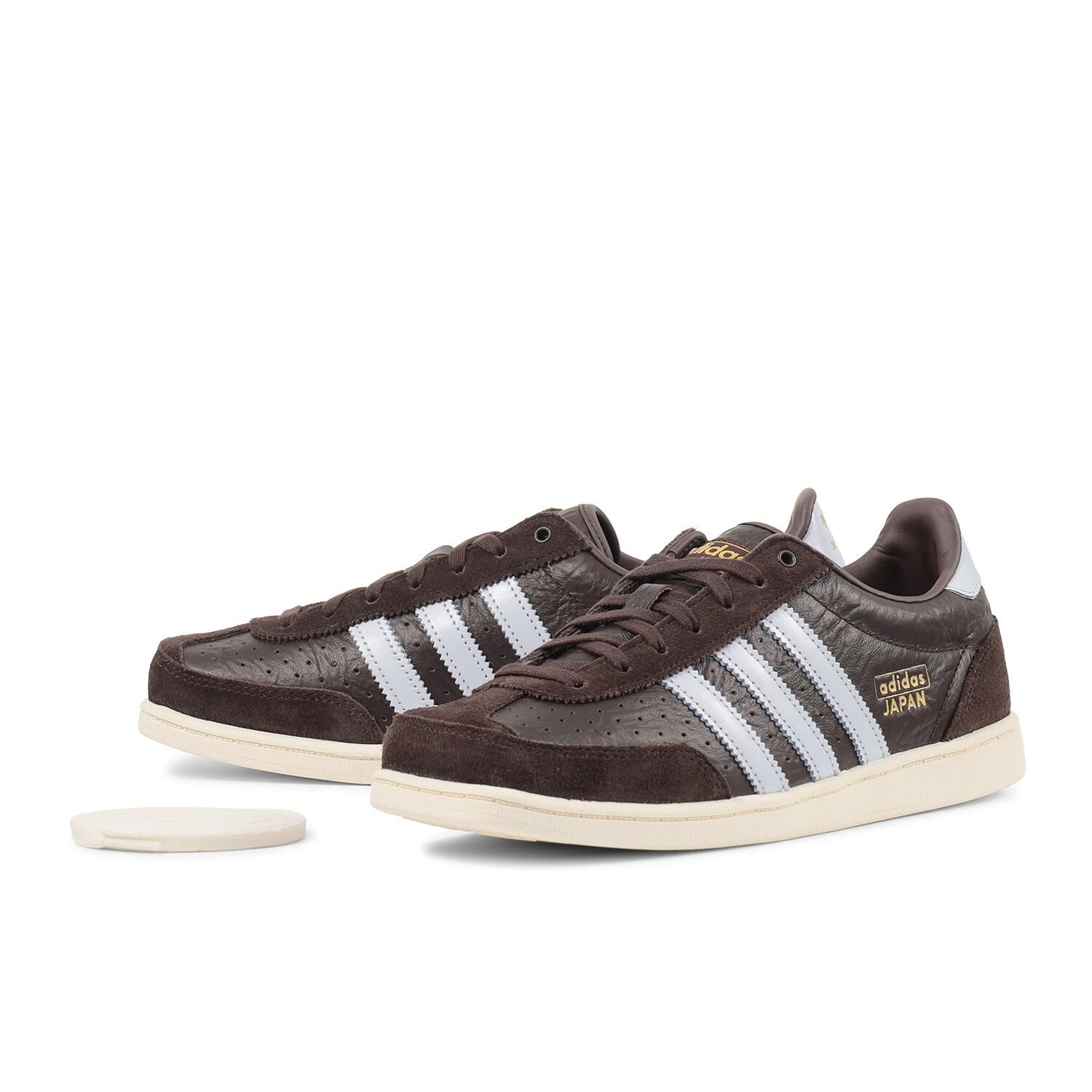 Adidas Originals Japan SQ 日本新款 咖啡棕 方頭 皮革 薄底 復古鞋 KI2703