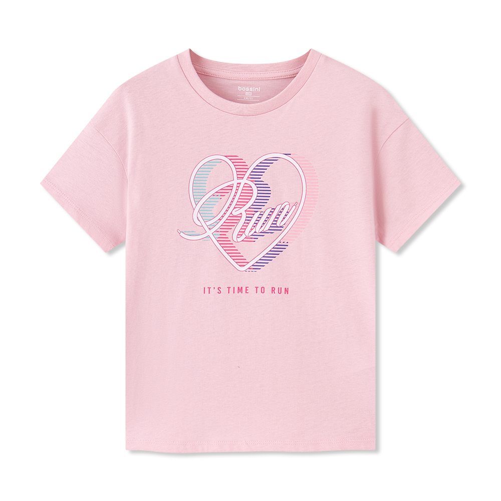 Girls Print Short Sleeves Tee