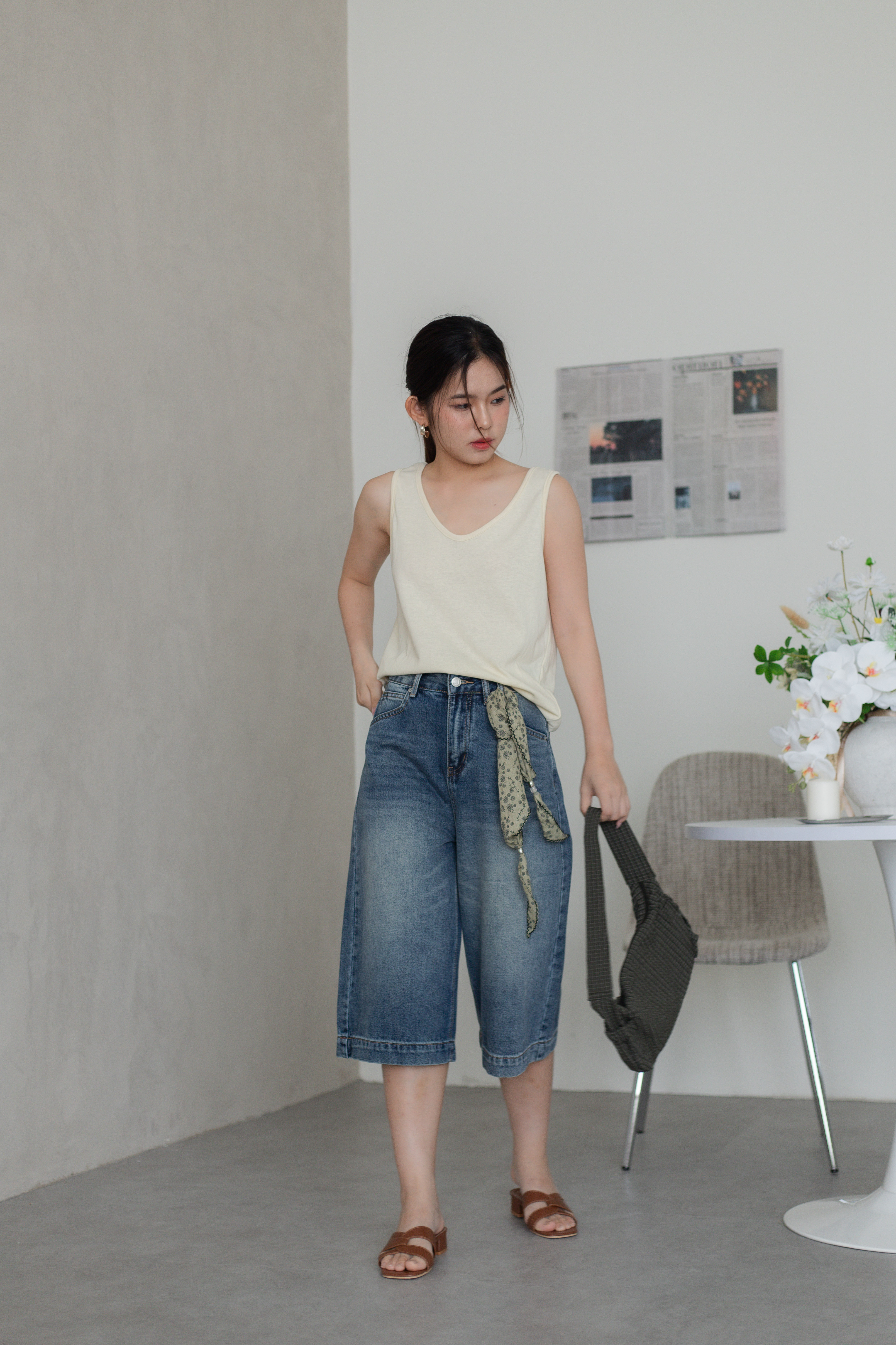 Jane Two Way Tank Top Yellow-2776TSYEL
