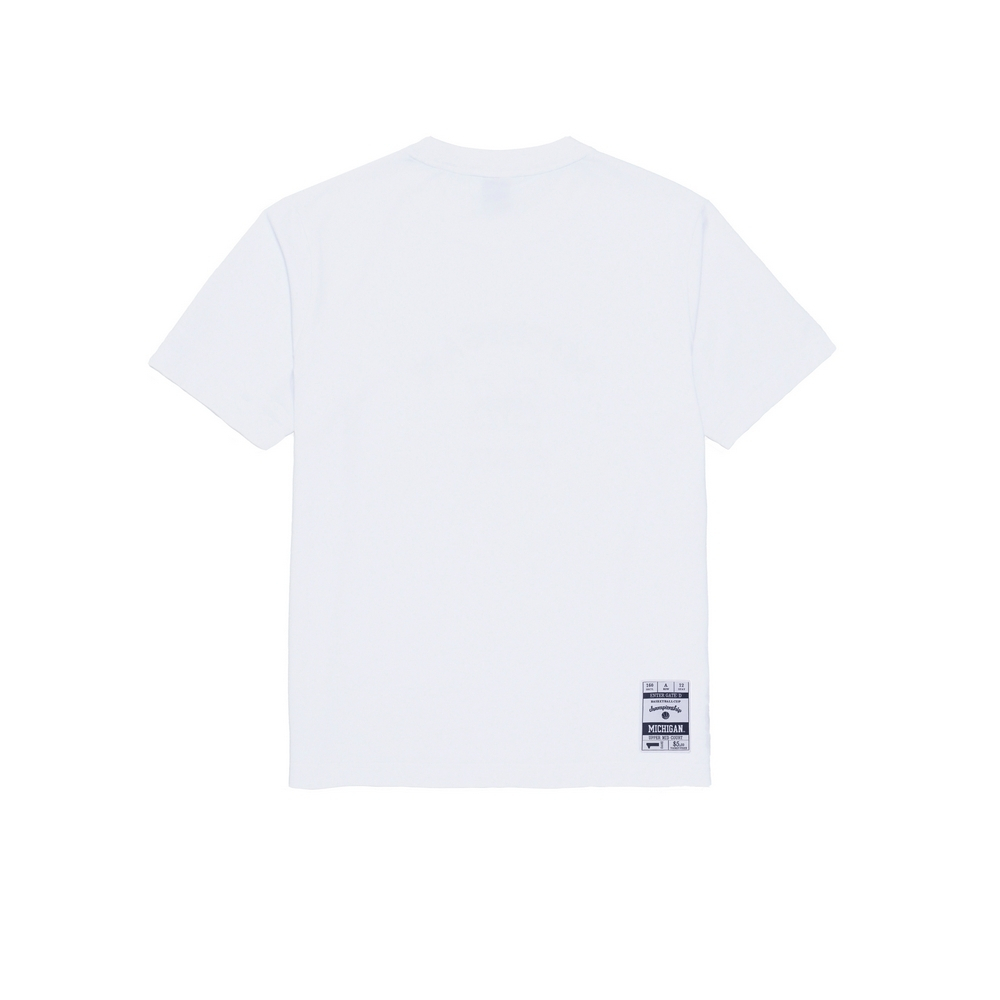 NCAA TEE 白色 密西根 中性 基本款 印花 短T【7525101000】