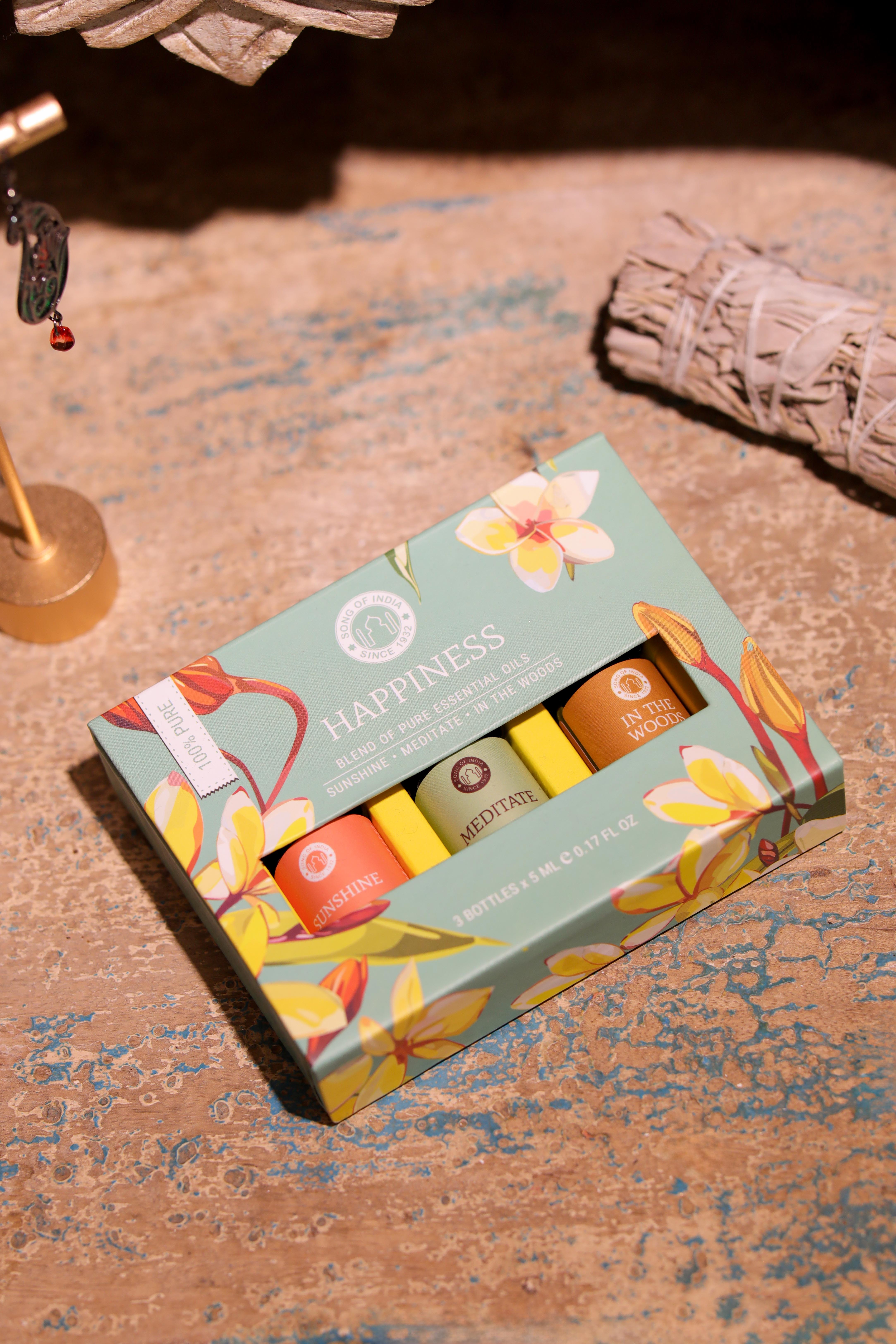 Song of india - Happiness - Essential Oil Blends Gift Set (0609)