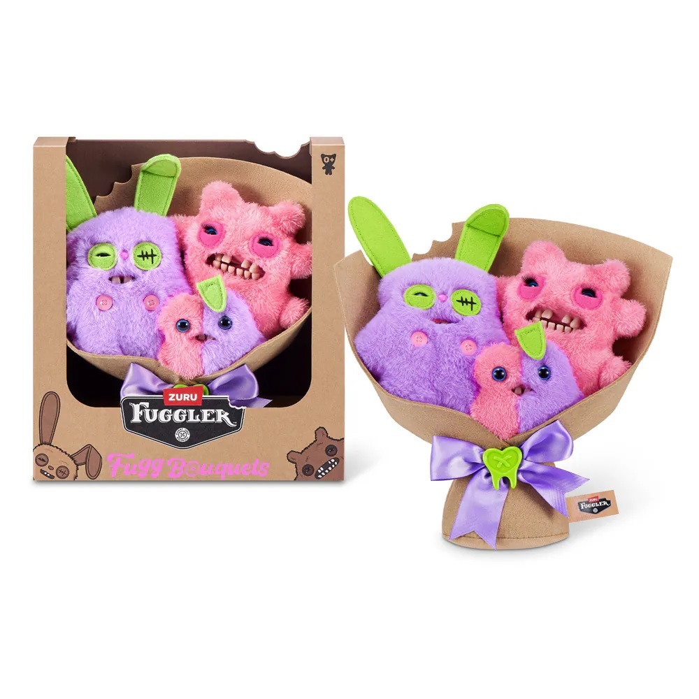 【玩具研究中心】FUGGLER牙齒怪-花束杯秀三入組 隨機出貨一款