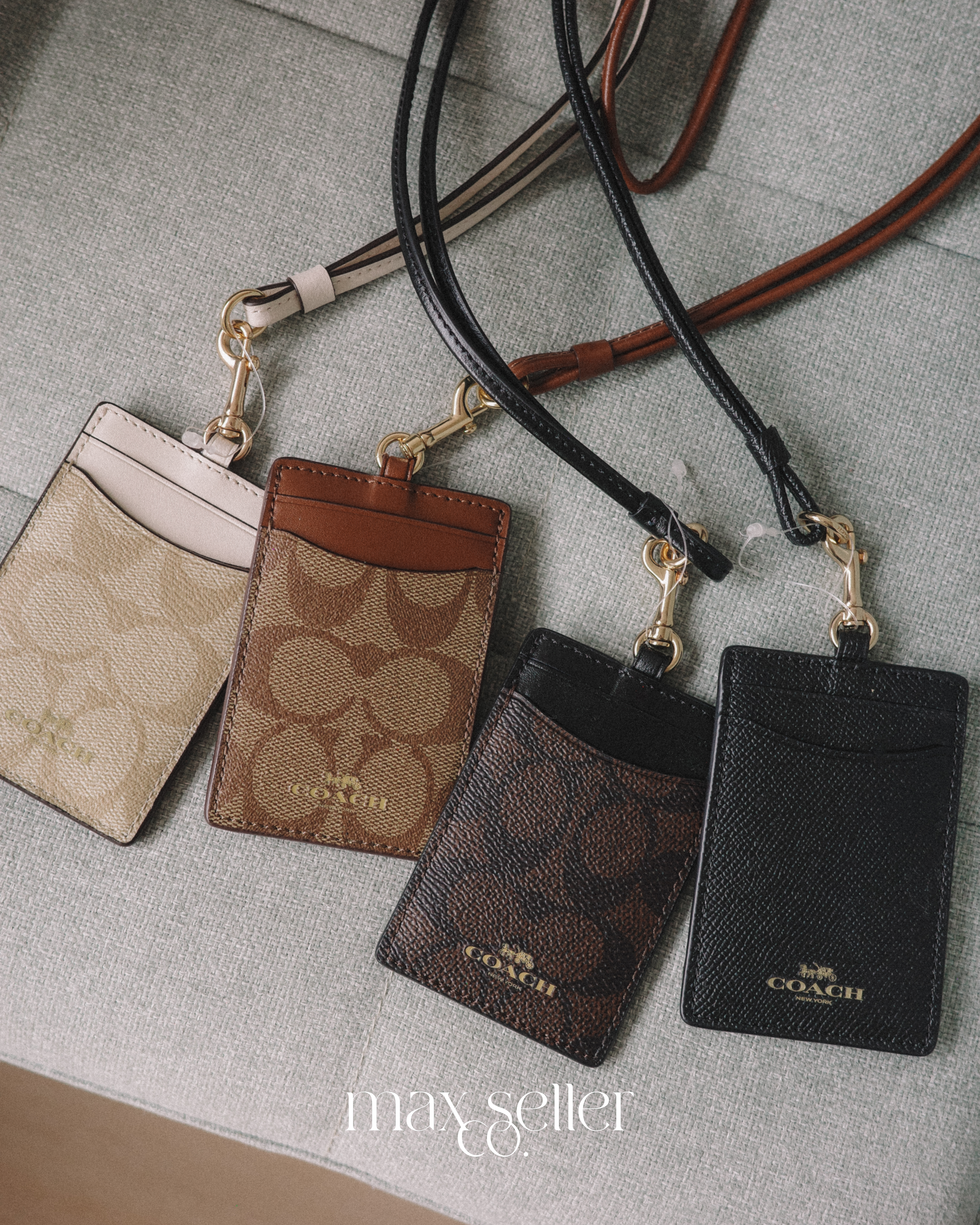 現貨｜COACH ID Lanyard In Signature Canvas 證件掛頸卡套