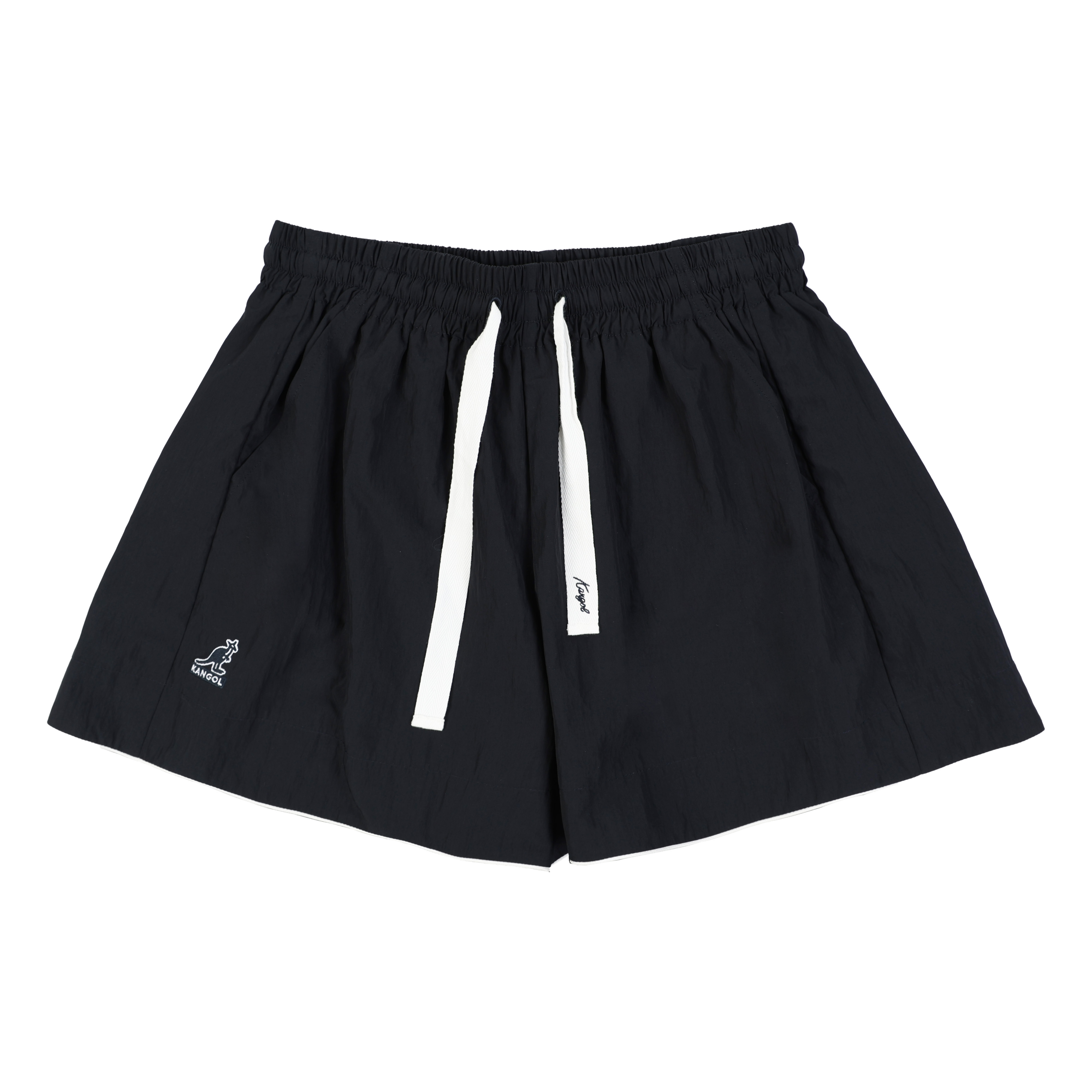 KANGOL 短褲 深藍 顯瘦 清爽 休閒短褲 女 6622152780